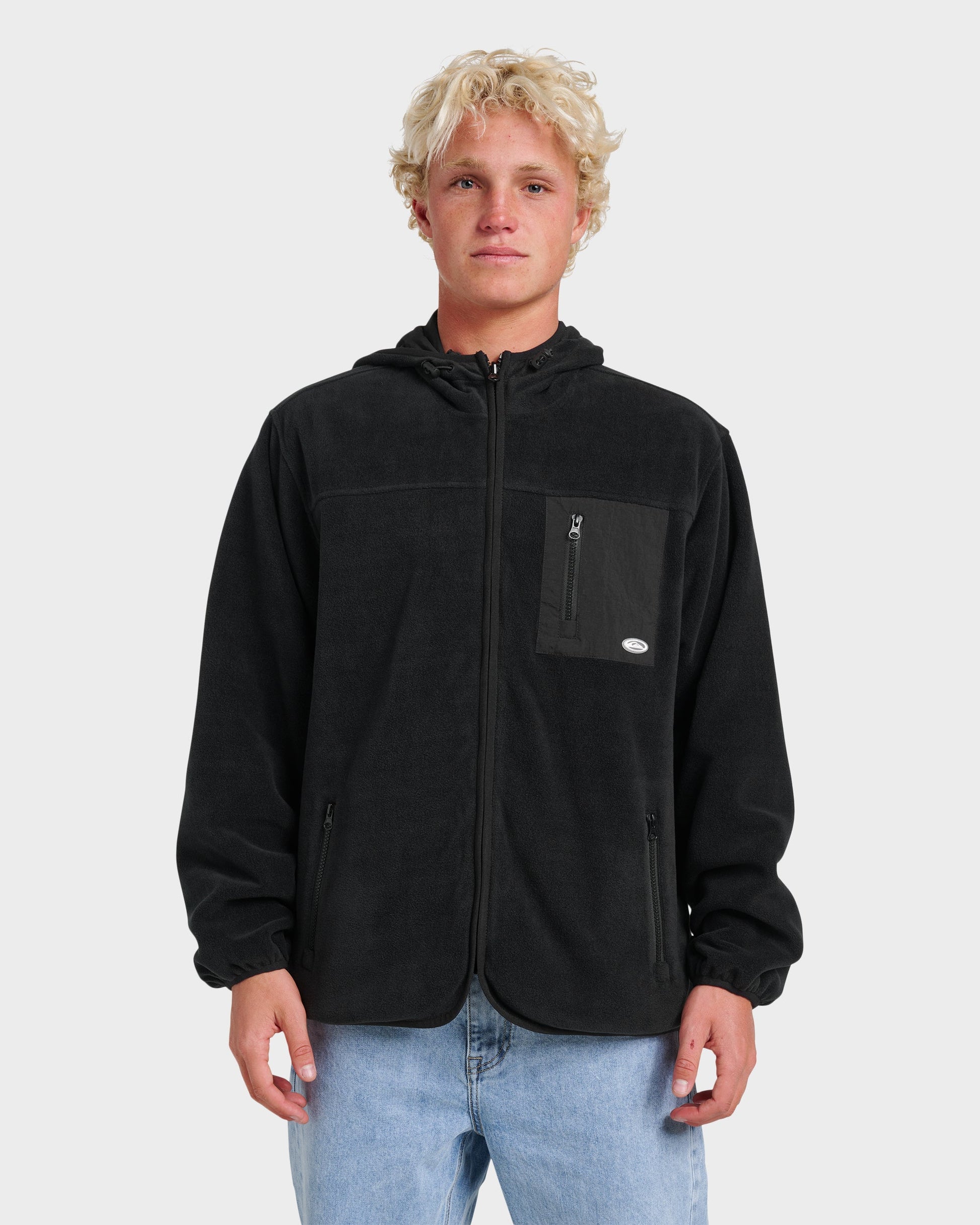 Reversible Zip Hoodie - Black Black Quick Silver