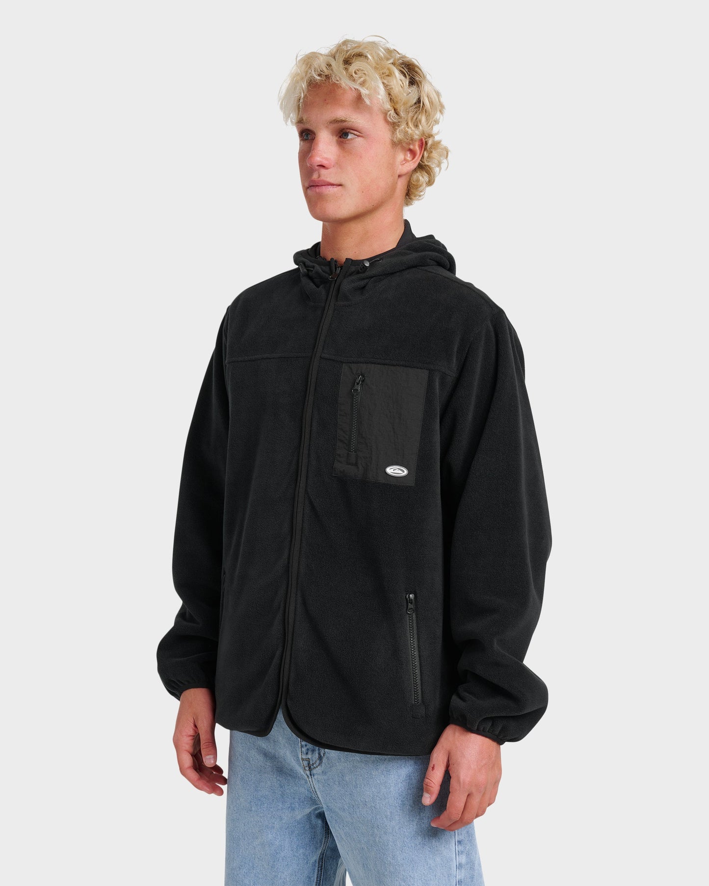 Reversible Zip Hoodie - Black Black Quick Silver