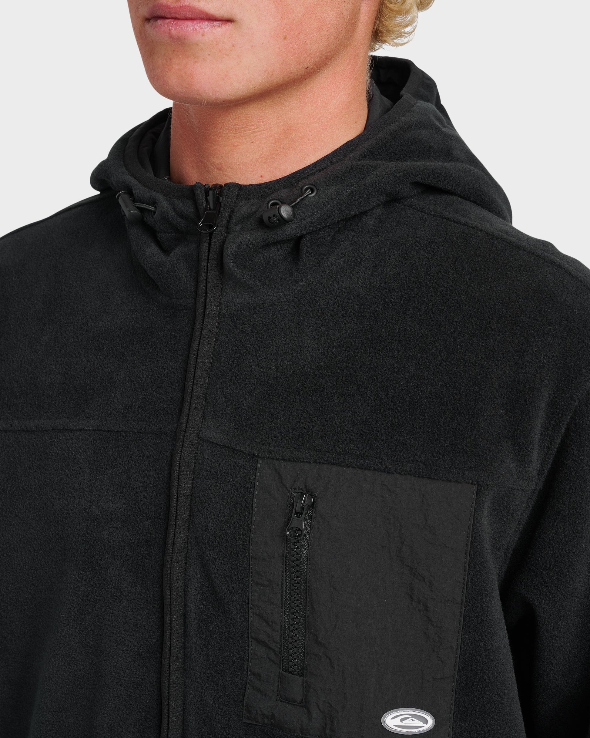 Reversible Zip Hoodie - Black Black Quick Silver