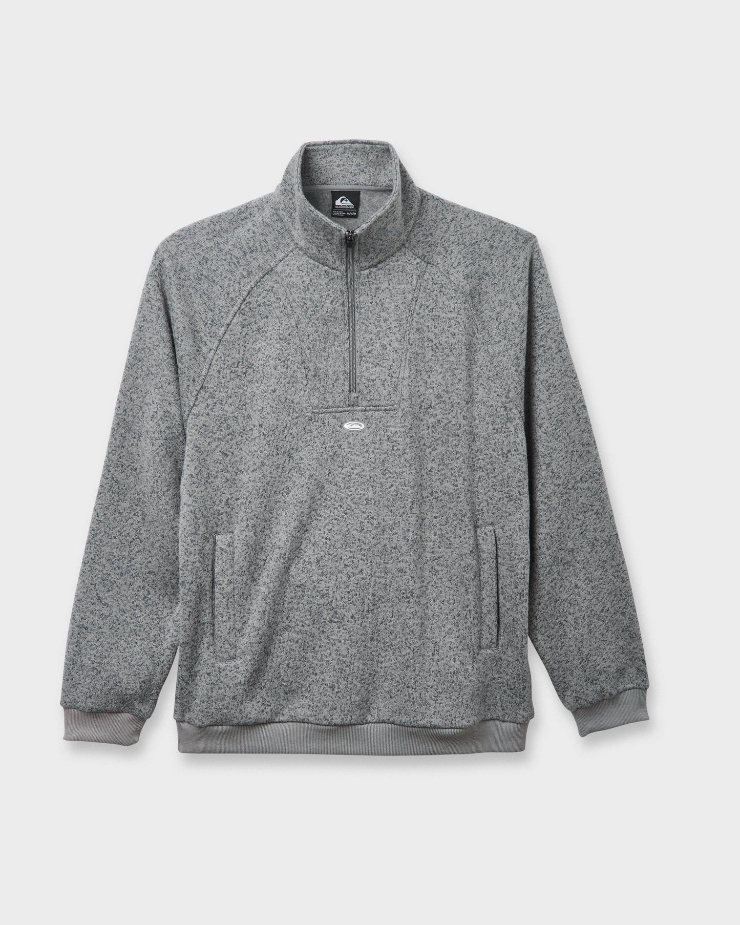 Keller Half Zip Mock Sweatshirt - Smoked Gray Heather Smoked Gray Heather Quick Silver
