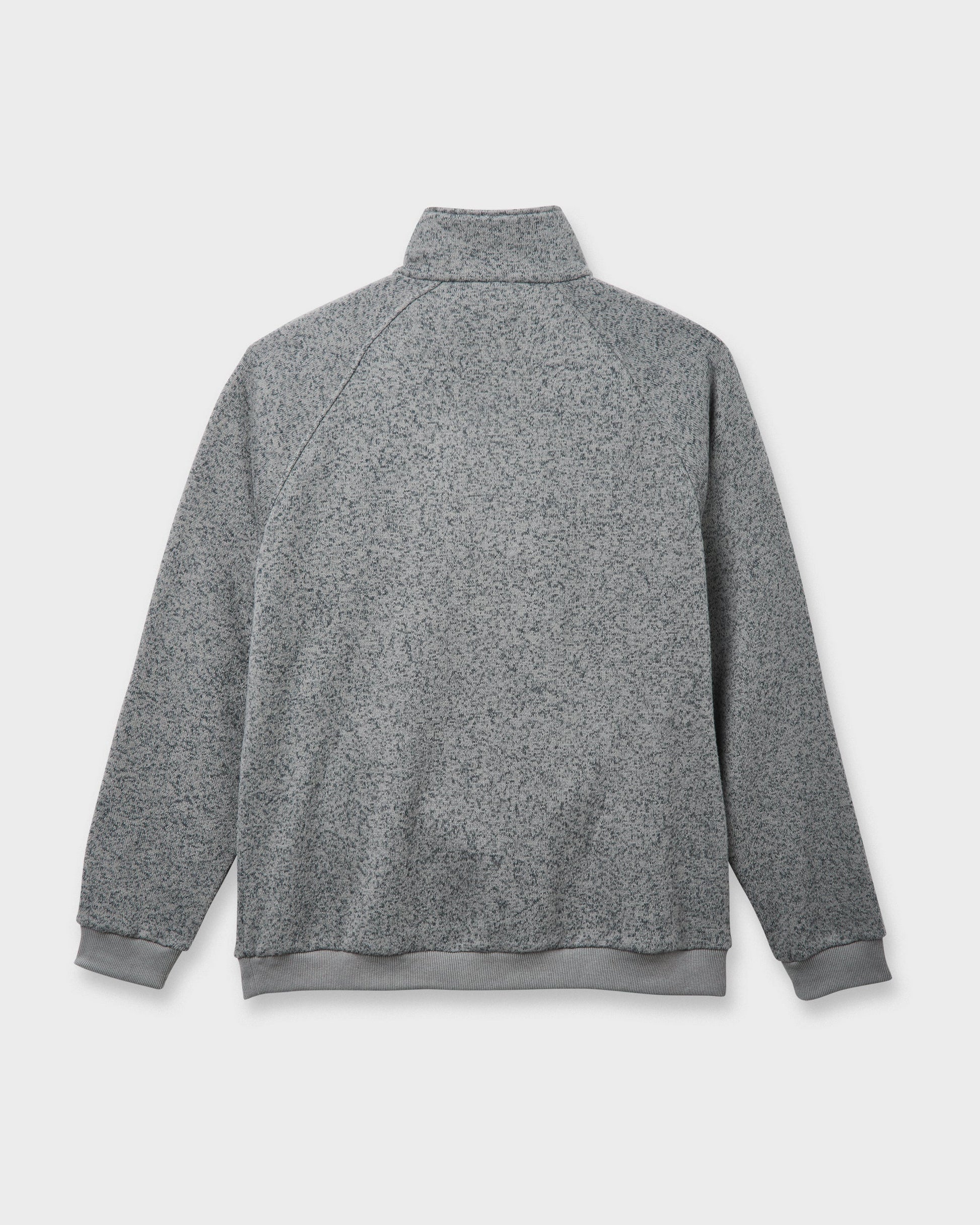 Keller Half Zip Mock Sweatshirt - Smoked Gray Heather Smoked Gray Heather Quick Silver