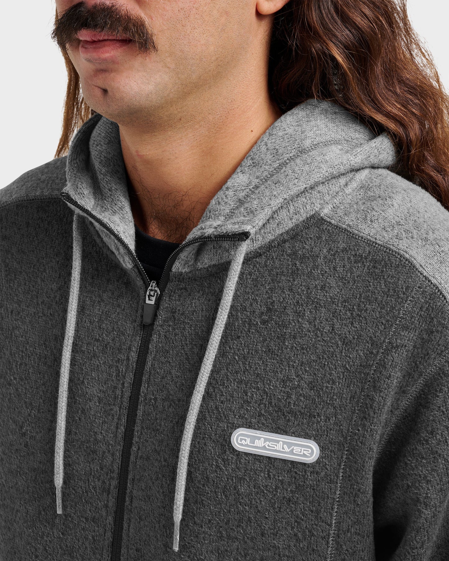 Keller Zip Hoodie - Black Heather Black Heather Quick Silver