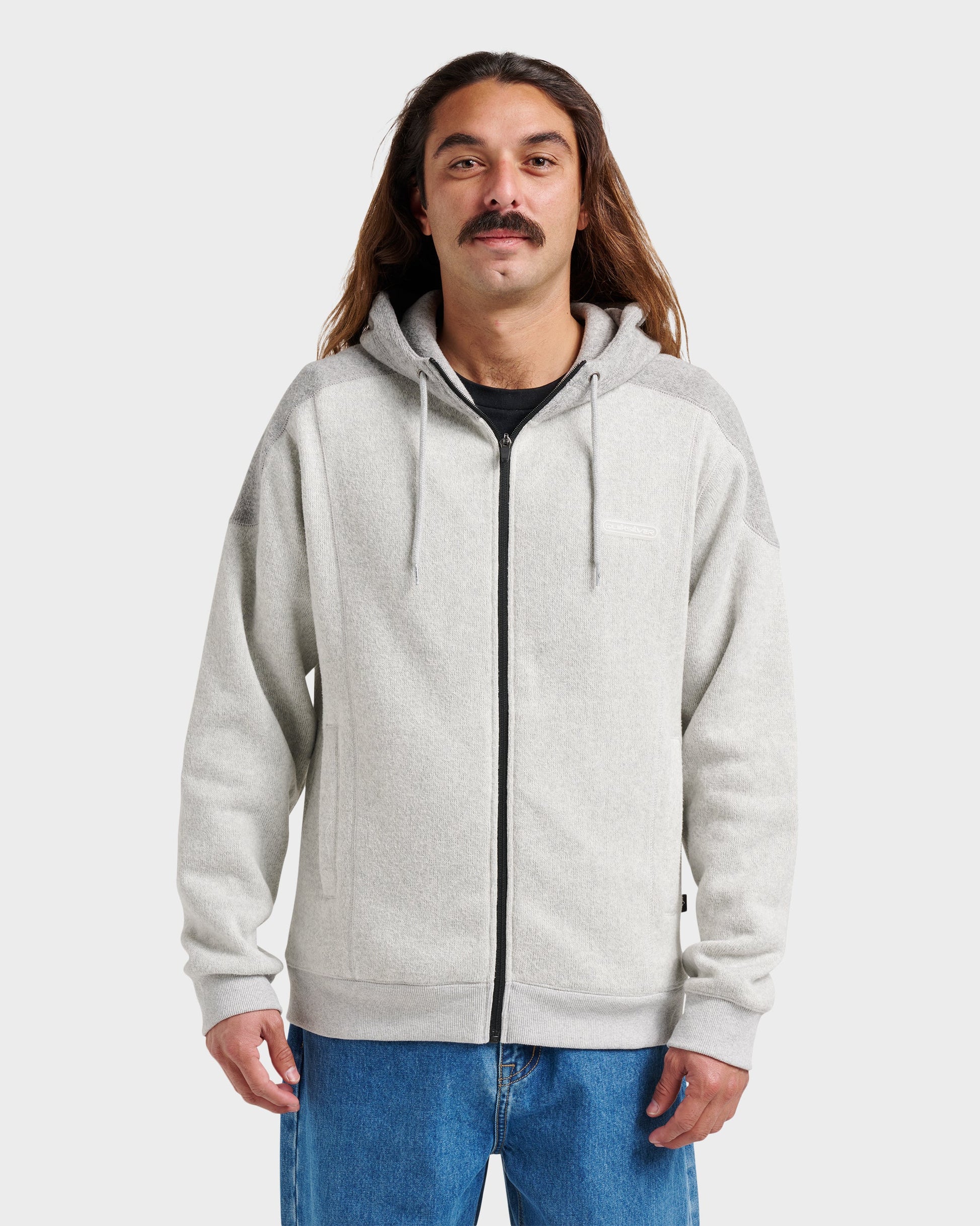 Keller Zip Hoodie - Light Gray Heather Light Gray Heather Quick Silver