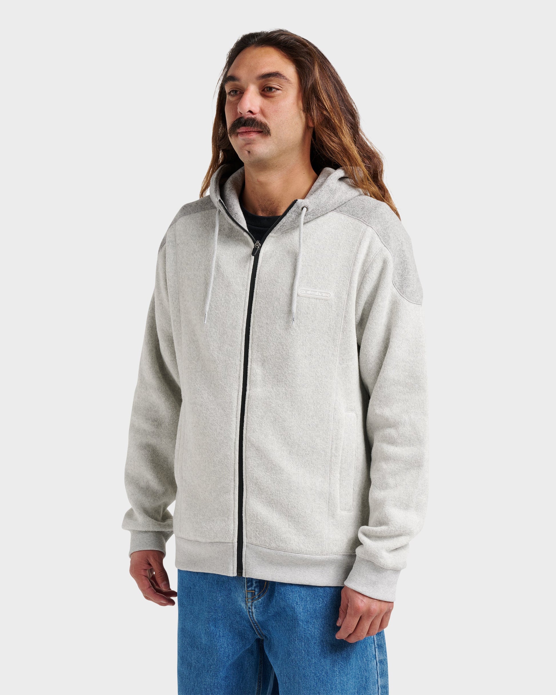 Keller Zip Hoodie - Light Gray Heather Light Gray Heather Quick Silver