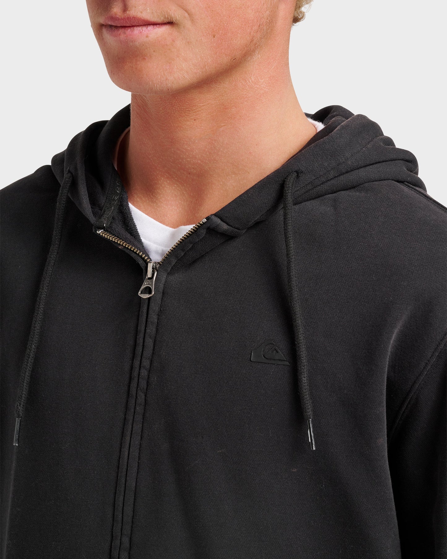Saltwater Full Zip Hoodie - Black Black Quick Silver