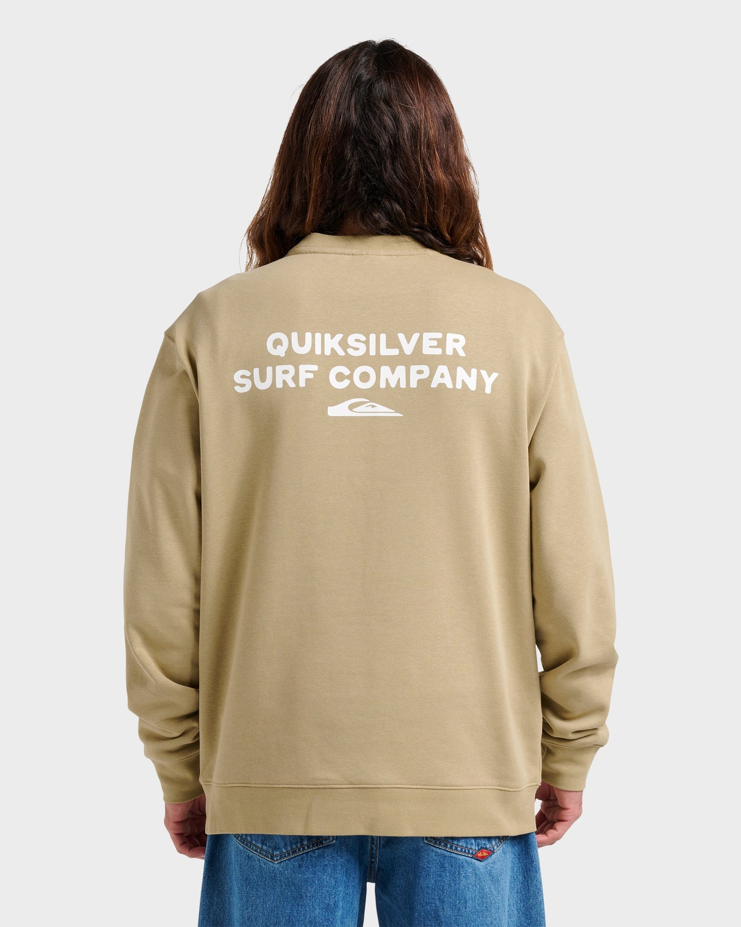 Graphic Crewneck Sweatshirt - Twill Twill Quick Silver
