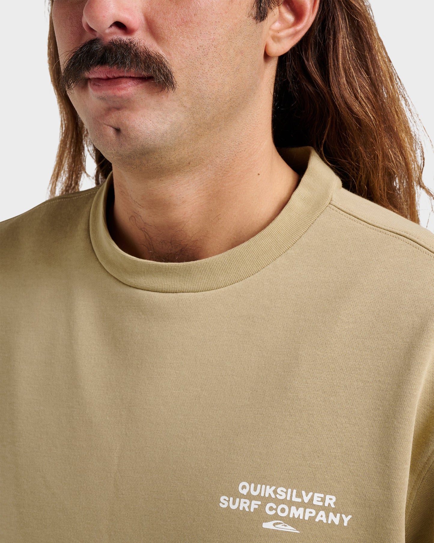 Graphic Crewneck Sweatshirt - Twill Twill Quick Silver