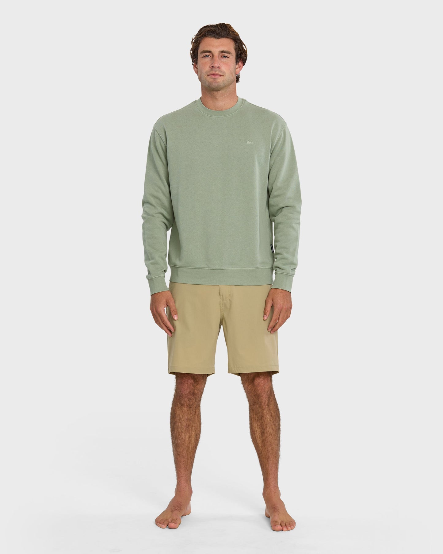 Saltwater Crewneck Sweatshirt - Herb Herb Quick Silver