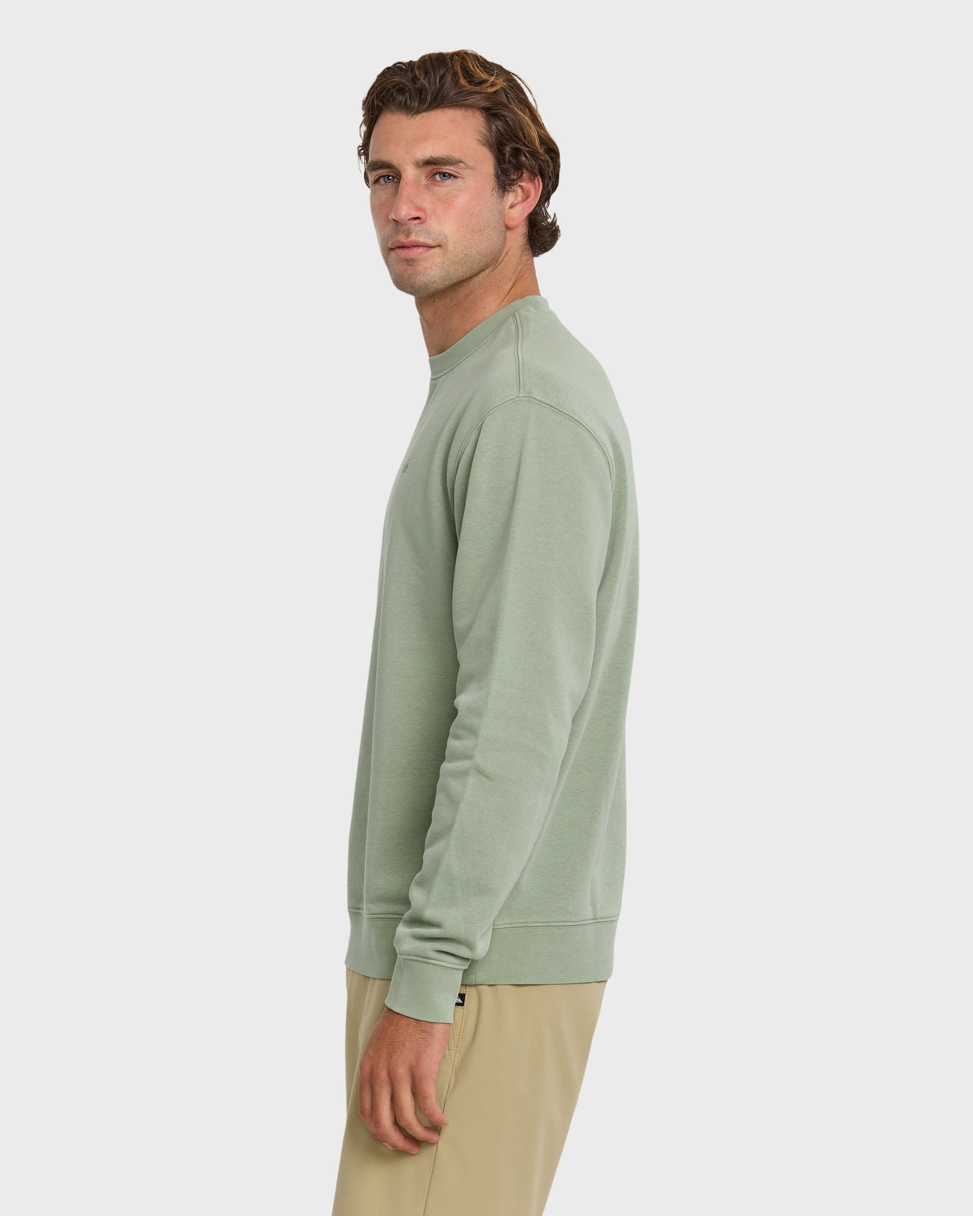 Saltwater Crewneck Sweatshirt - Herb Herb Quick Silver