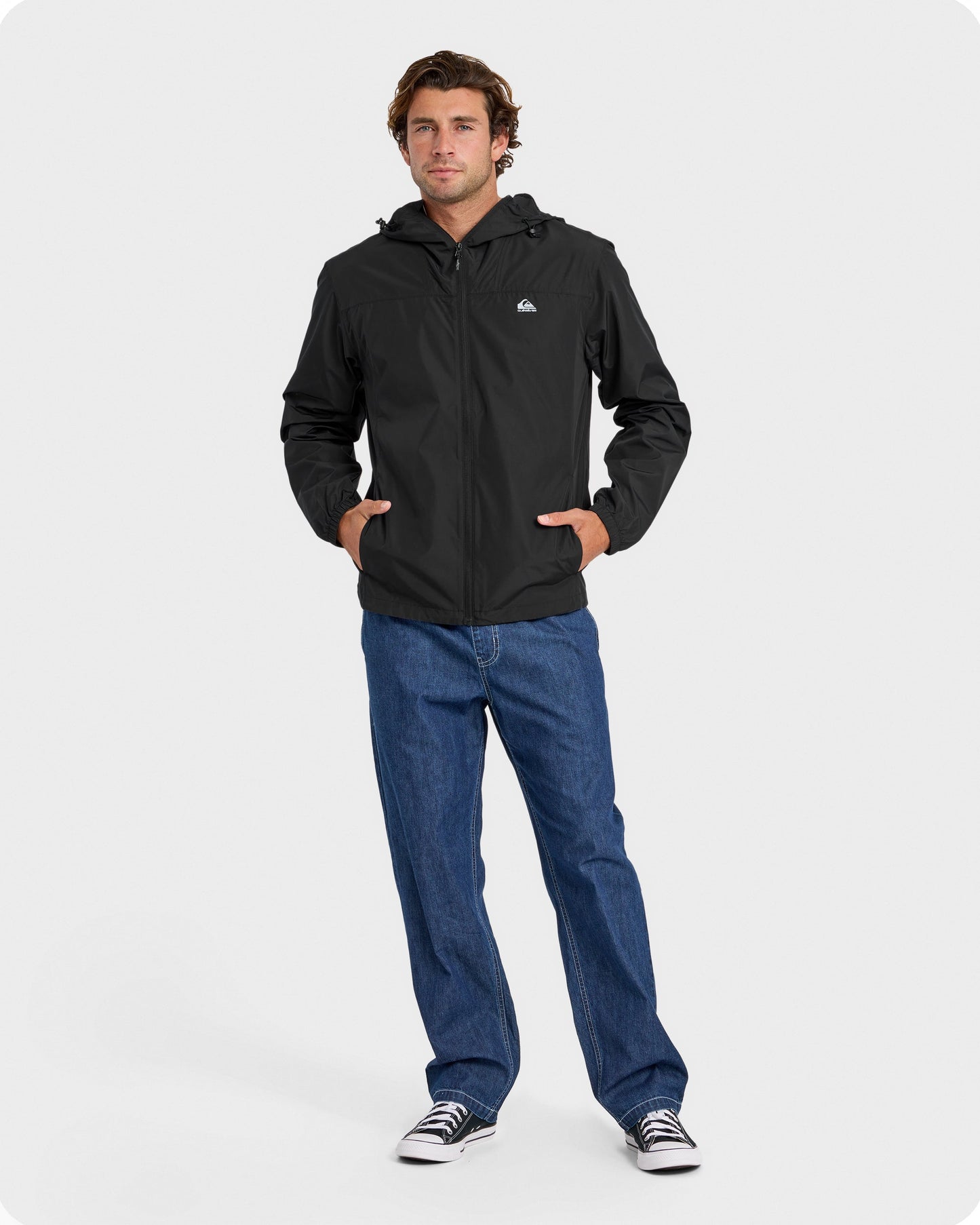 Overcast Windbreaker - Black Black Quick Silver