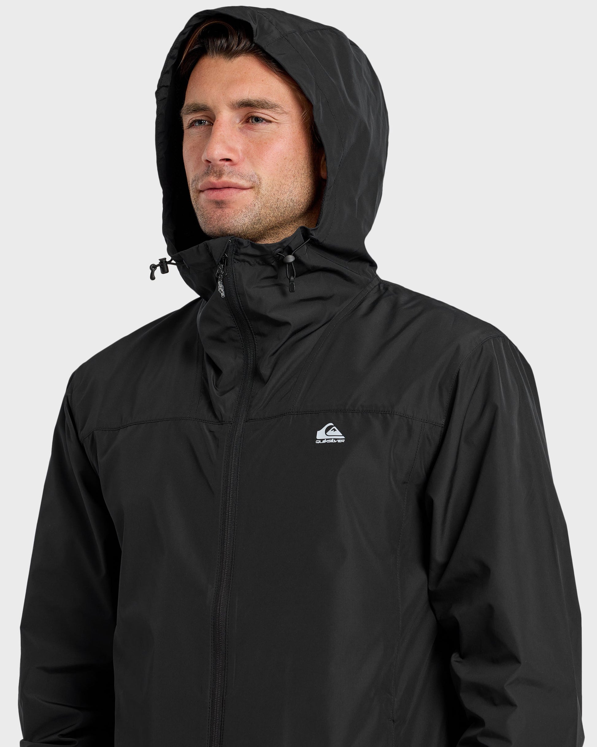 Overcast Windbreaker - Black Black Quick Silver