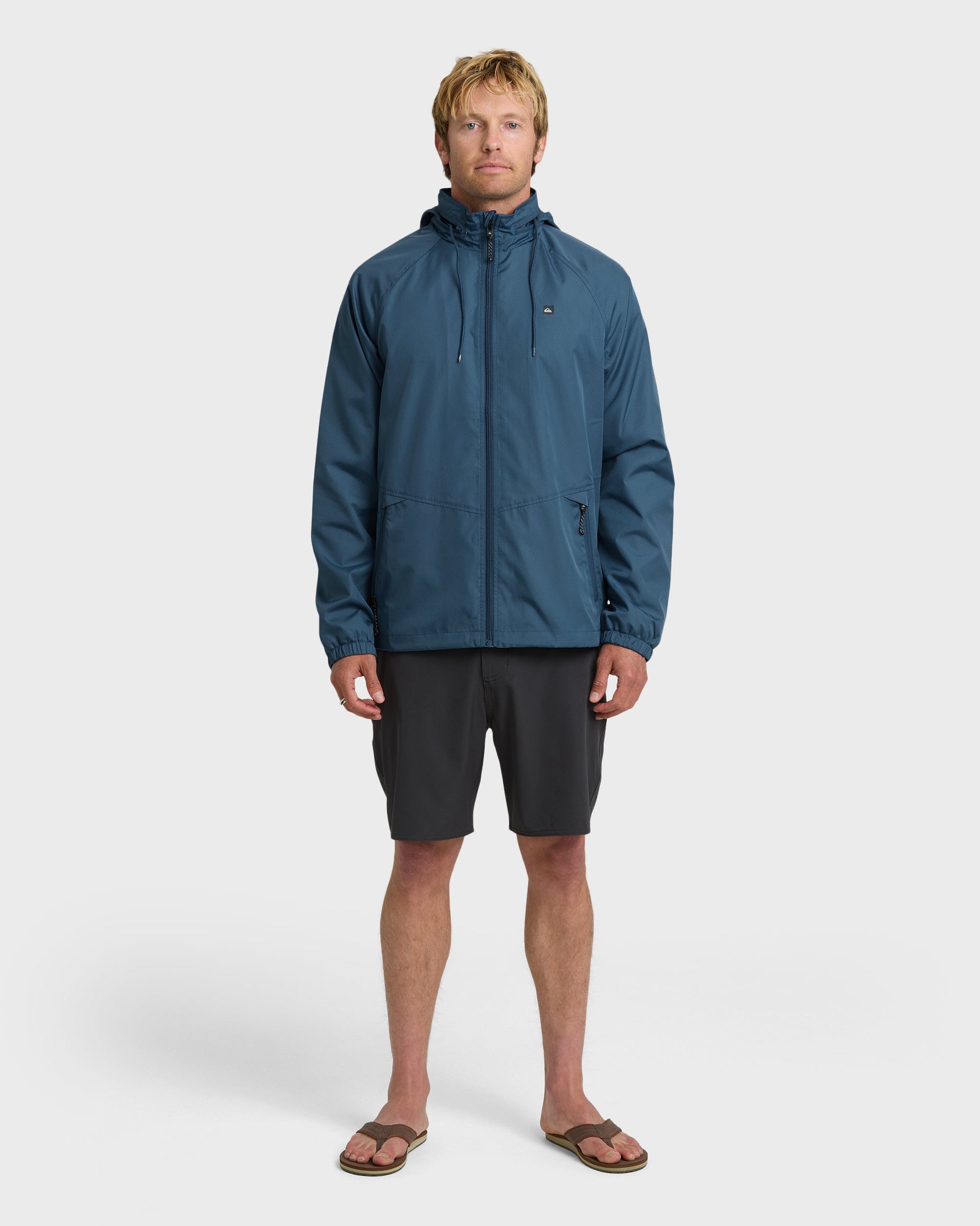 Waterman Shell Shock Water-Resistant Windbreaker - Ensign Blue Ensign Blue Quick Silver