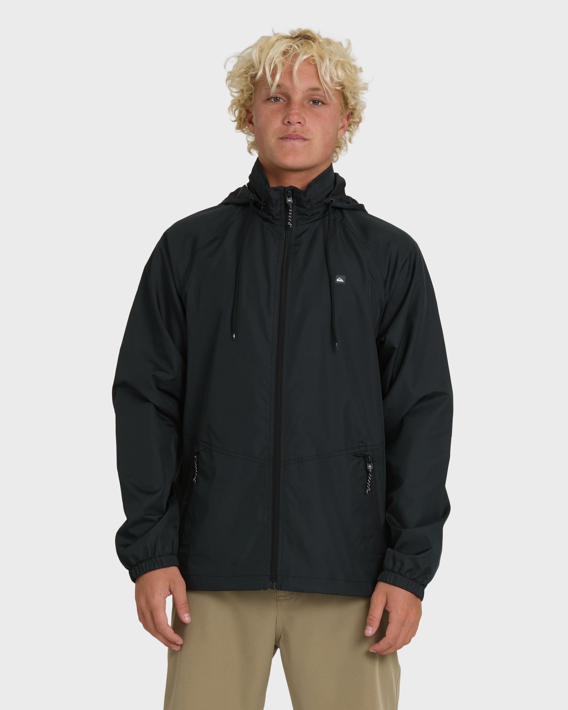 Waterman Shell Shock Water-Resistant Windbreaker - Black Black Quick Silver