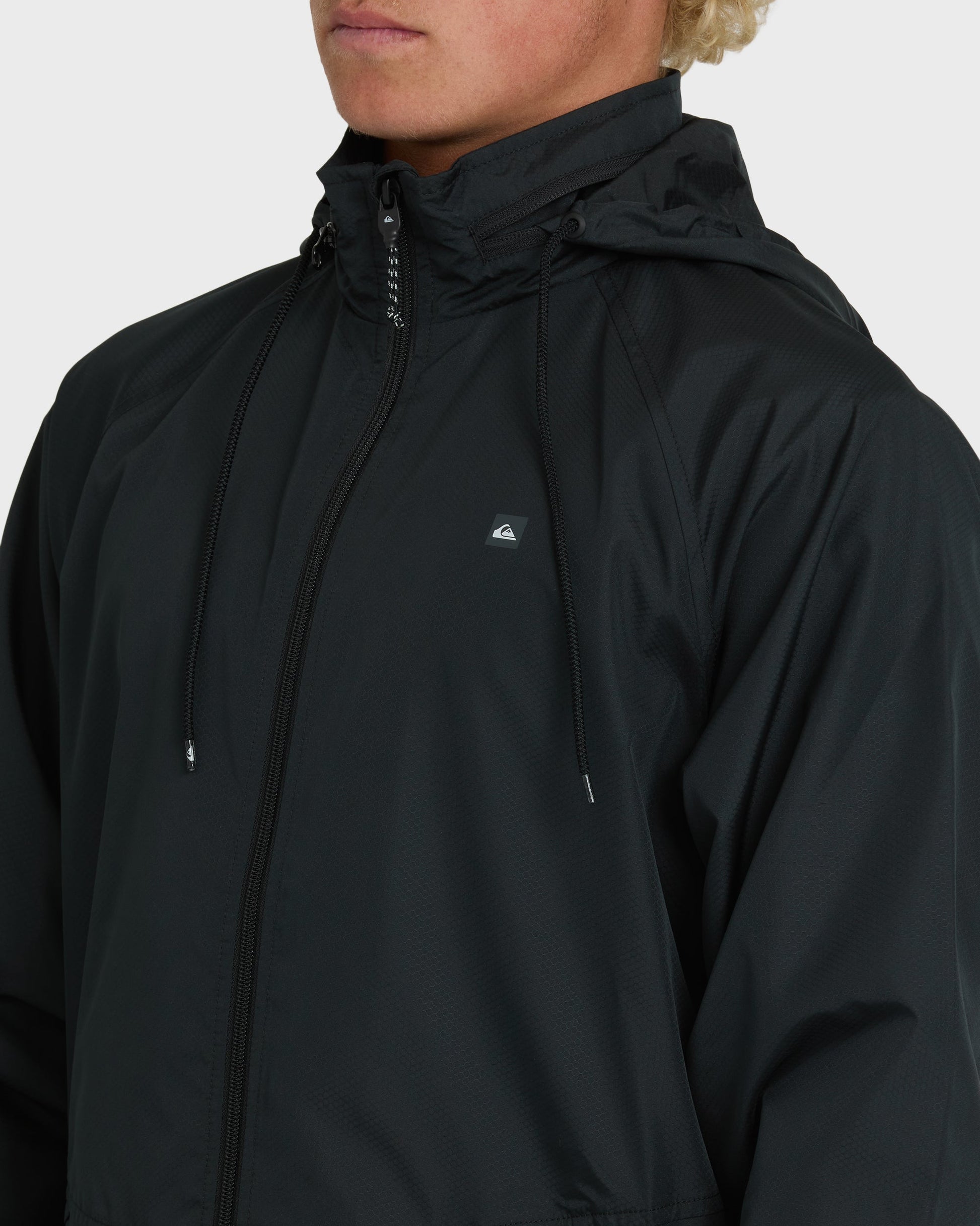 Waterman Shell Shock Water-Resistant Windbreaker - Black Black Quick Silver