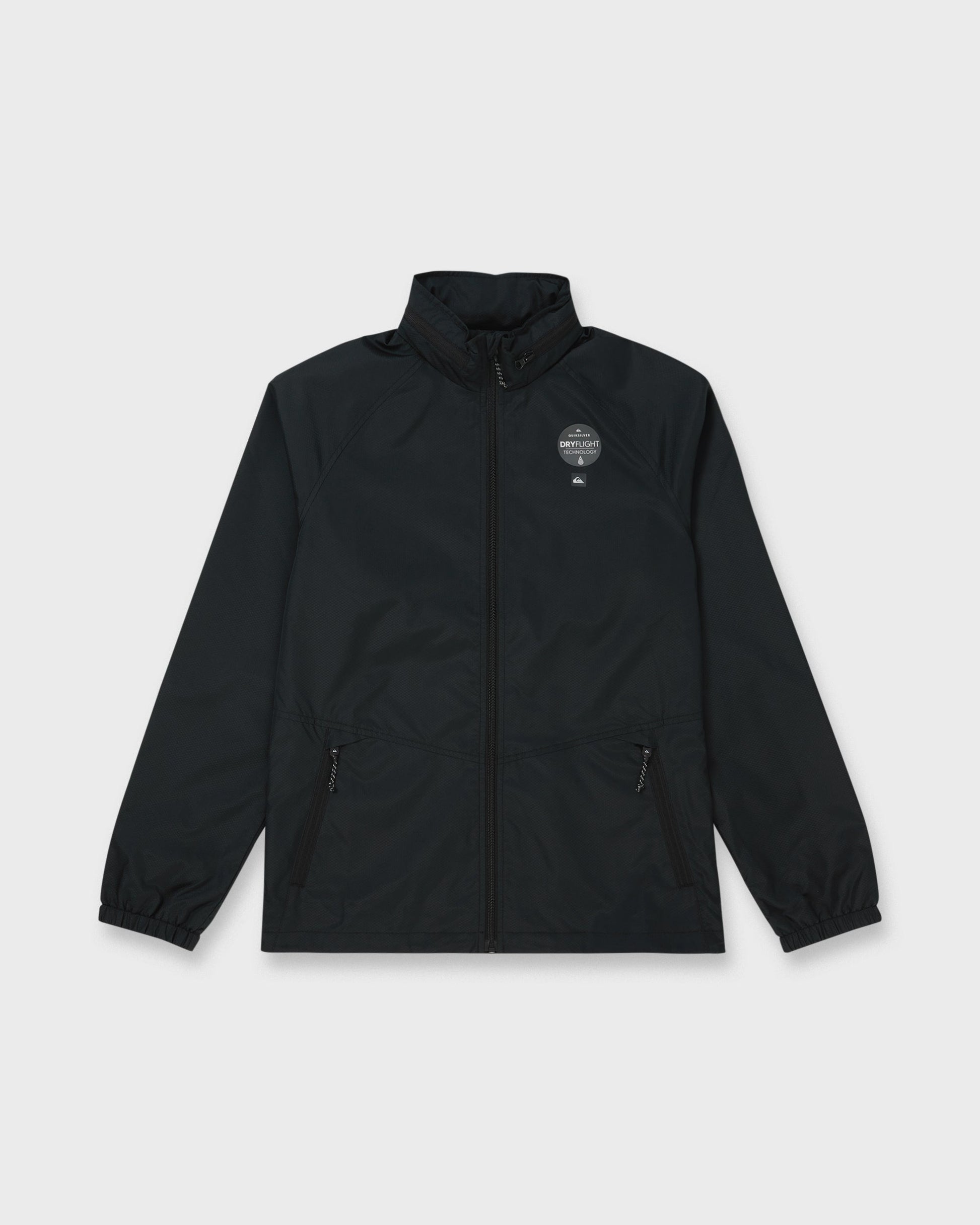 Waterman Shell Shock Water-Resistant Windbreaker - Black Black Quick Silver