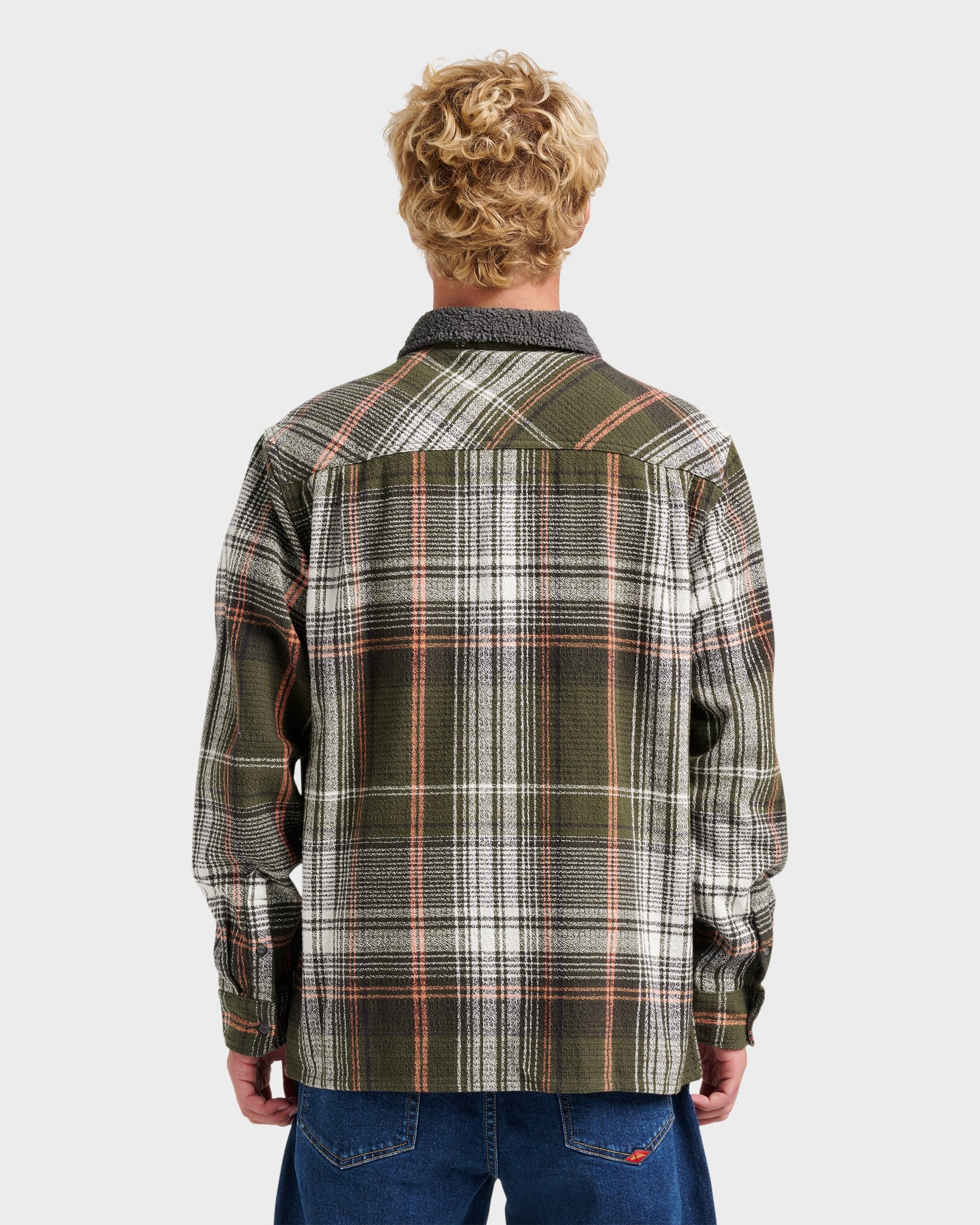 Campo Zip Flannel Shirt - Grape Leaf Grape Leaf Quick Silver