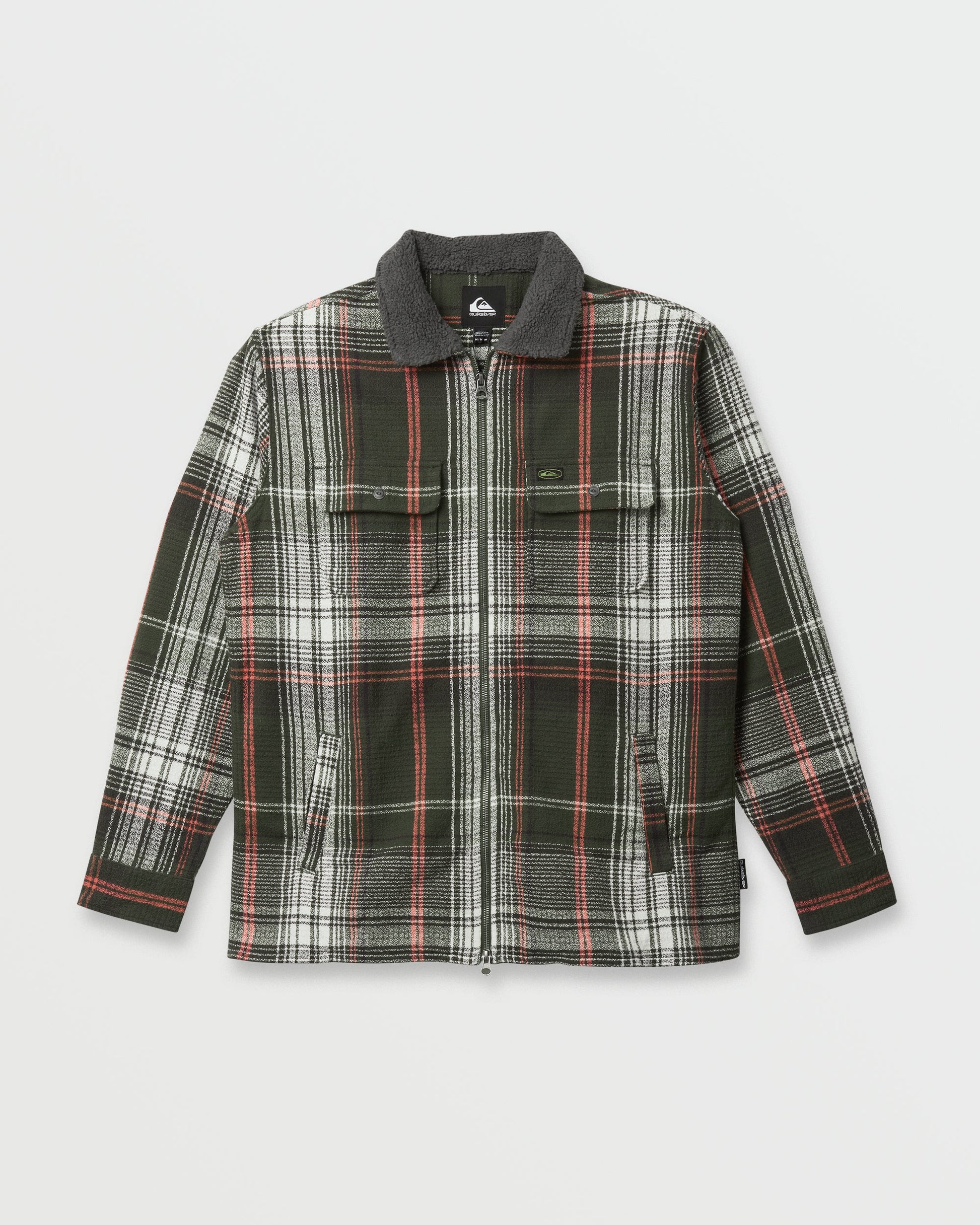 Campo Zip Flannel Shirt - Grape Leaf Grape Leaf Quick Silver