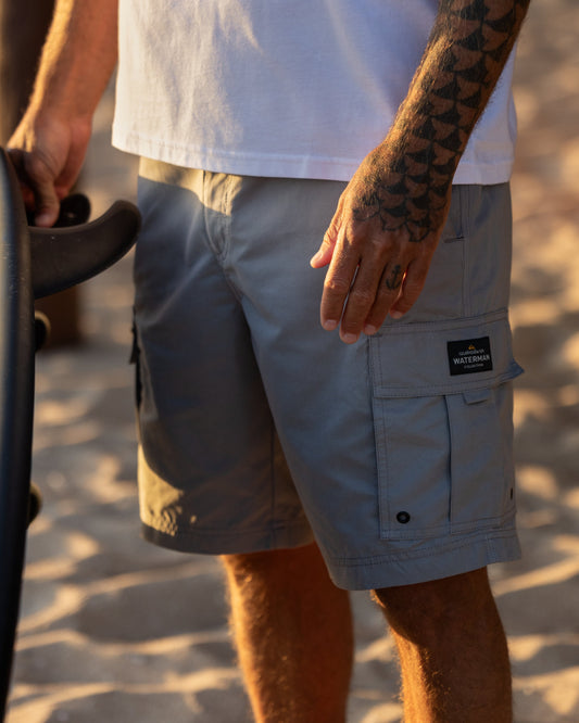 Waterman Maldive Atoll 20" Cargo Shorts - Grey Grey Quick Silver