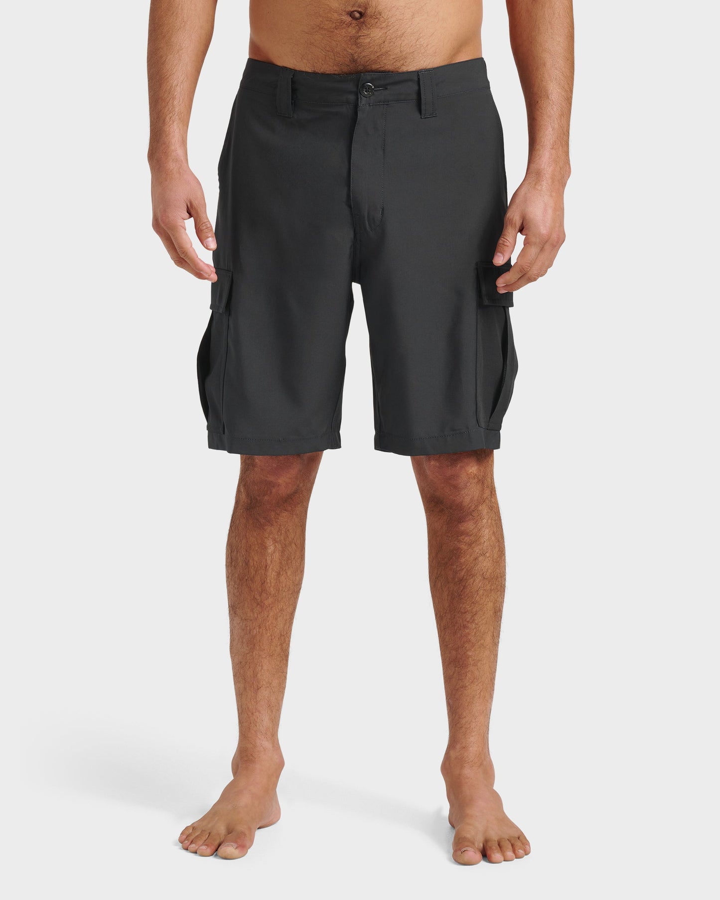 Union Amphibian Cargo 20" Hybrid Short - Black Black Quick Silver