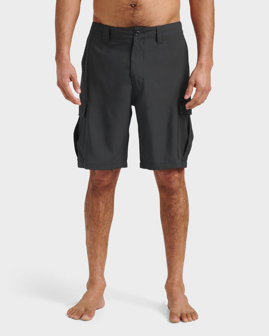 Union Amphibian Cargo 20" Hybrid Short - Black Black Quick Silver