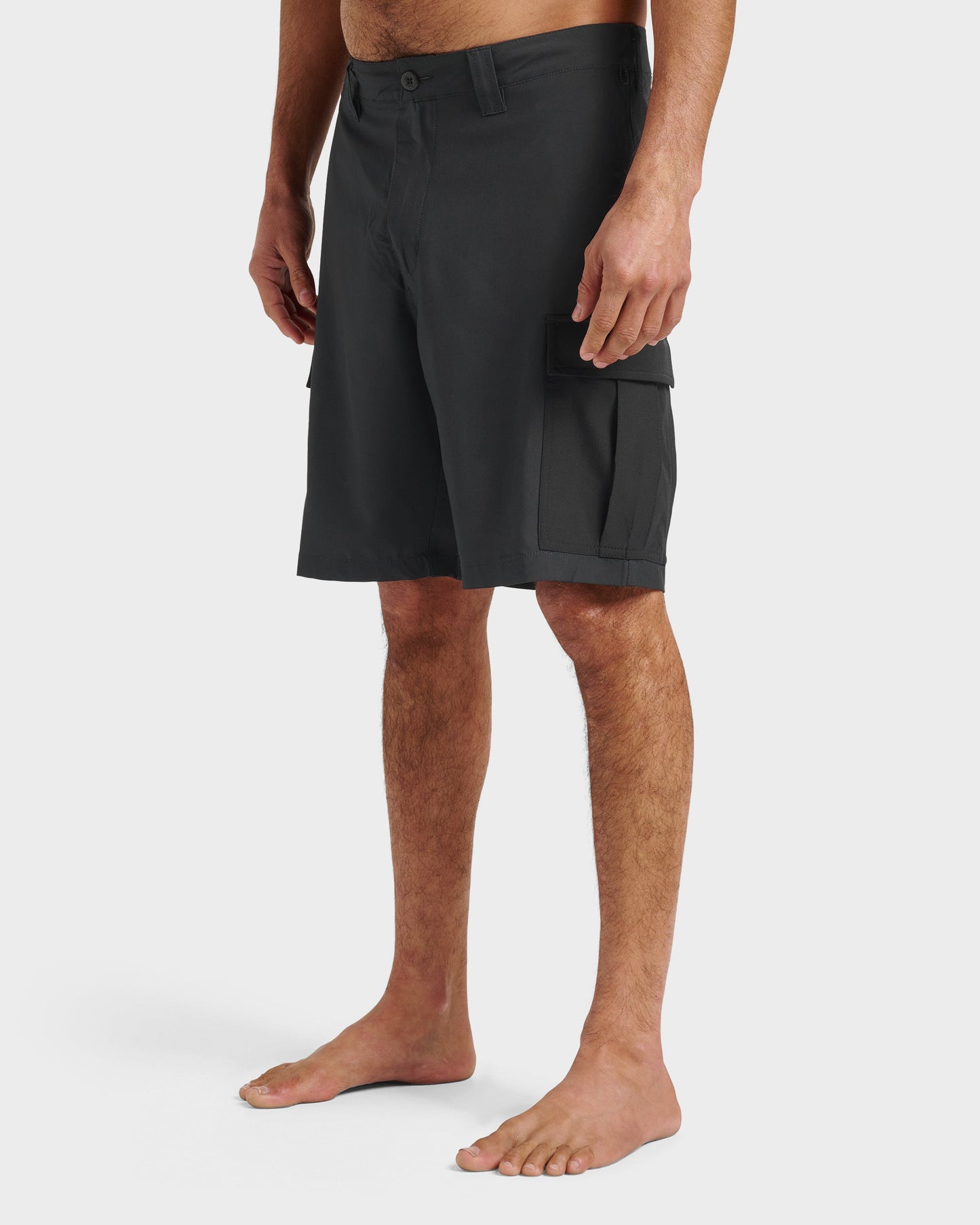 Union Amphibian Cargo 20" Hybrid Short - Black Black Quick Silver