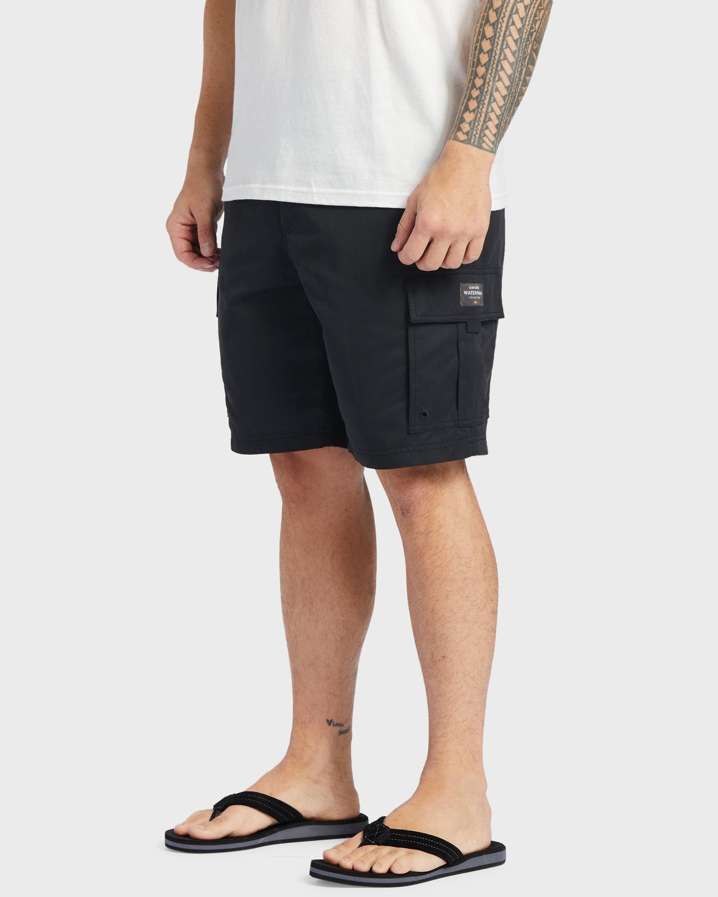 Waterman Maldive Atoll 20" Cargo Shorts - Black Black Quick Silver