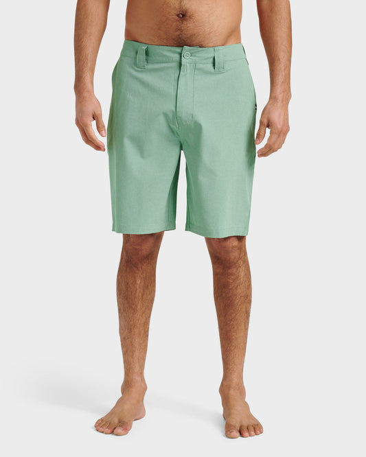 Union Heather 20" Amphibian Hybrid Shorts - Granite Green Granite Green Quick Silver