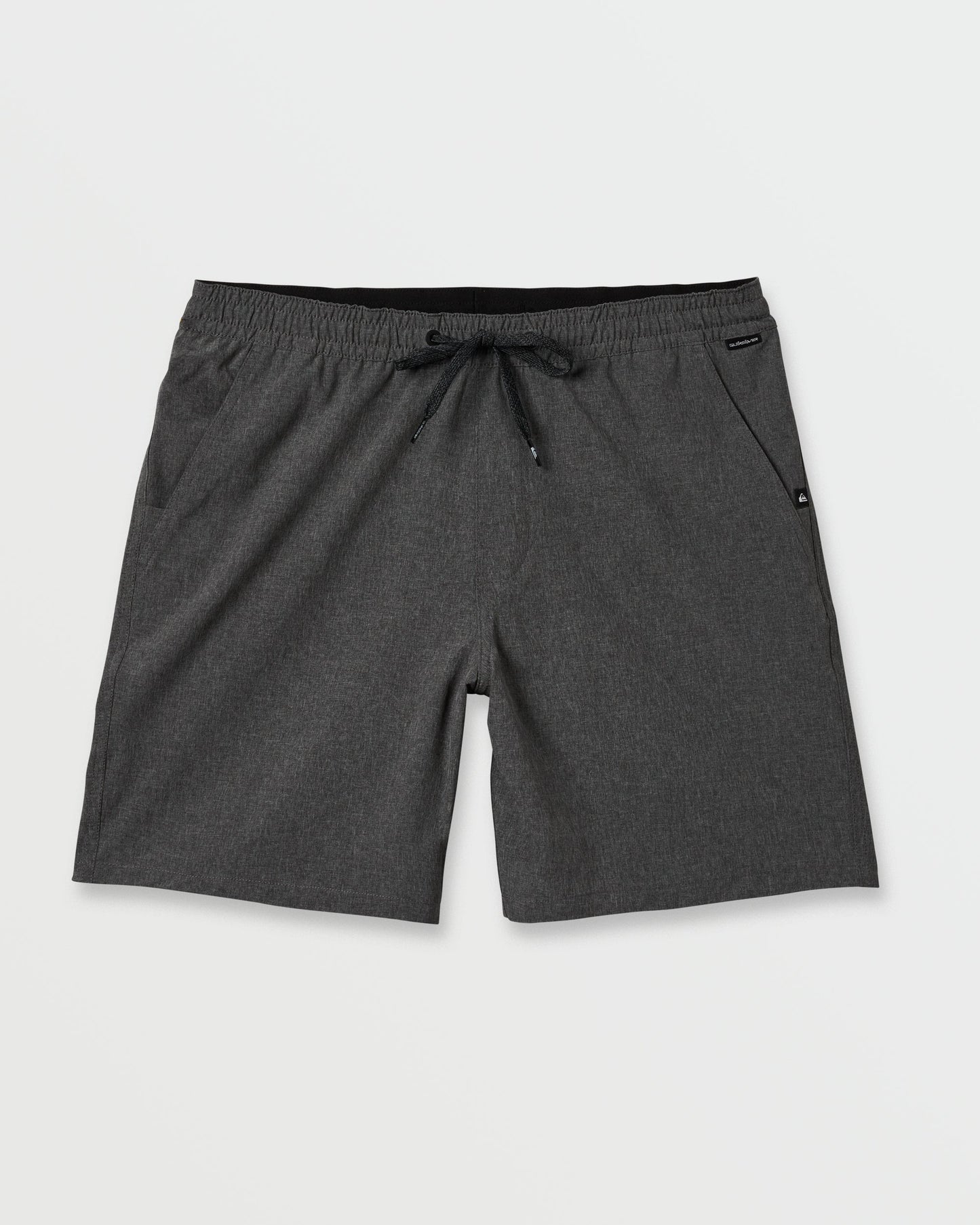Taxer Heather Amphibian 18" Hybrid Shorts - Black Black Quick Silver