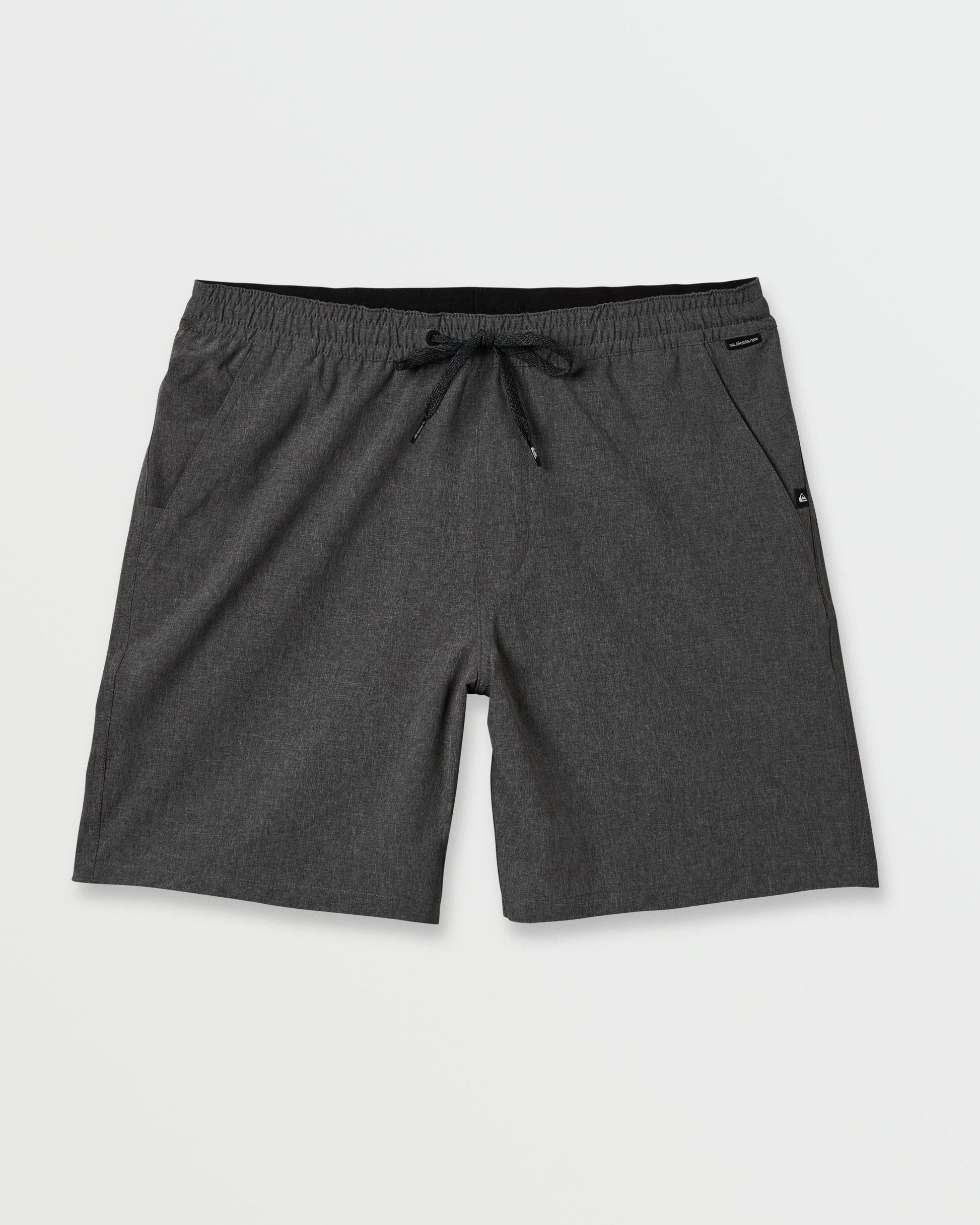 Taxer Heather Amphibian 18" Hybrid Shorts - Black Black Quick Silver