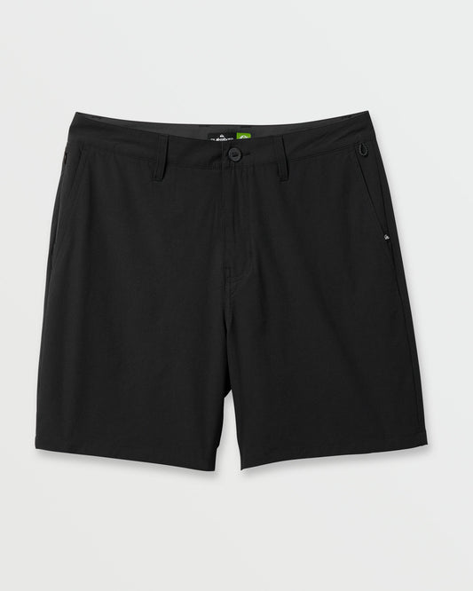 Union Transit 19" Amphibian Hybrid Shorts - Black Black Quick Silver