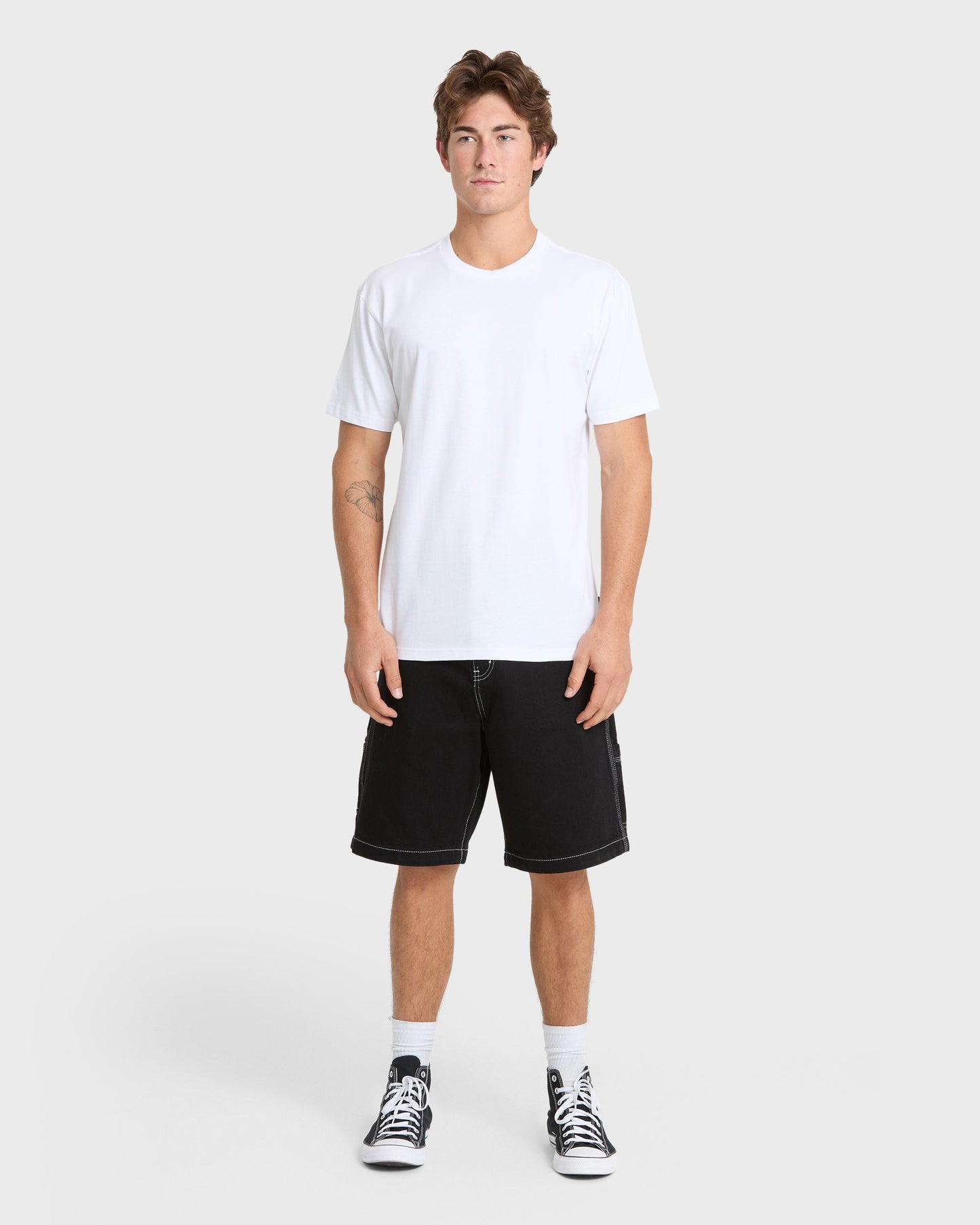 Mercury Carpenter Denim Short - Black Black Quick Silver