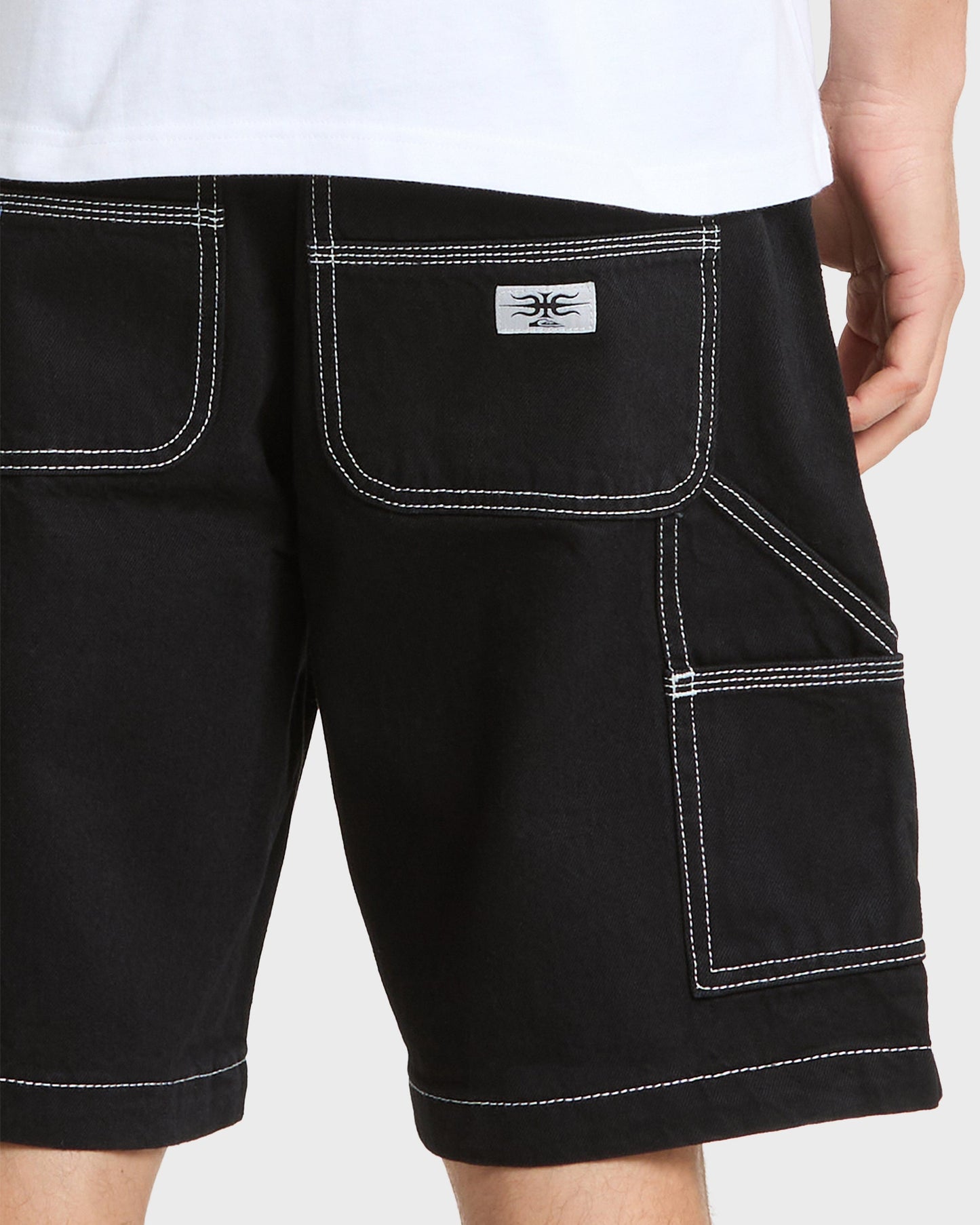 Mercury Carpenter Denim Short - Black Black Quick Silver