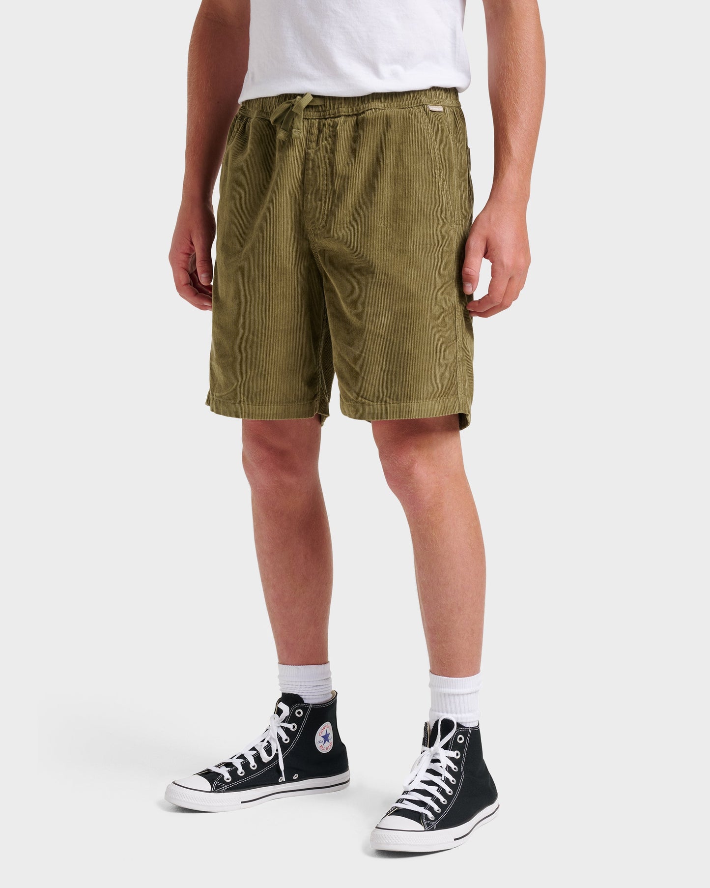 Taxer Corduroy Shorts - Aloe Aloe Quick Silver