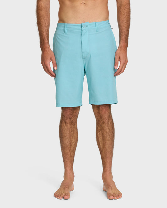 Union Heather 20" Amphibian Hybrid Shorts - Aqua Blue Aqua Blue Quick Silver
