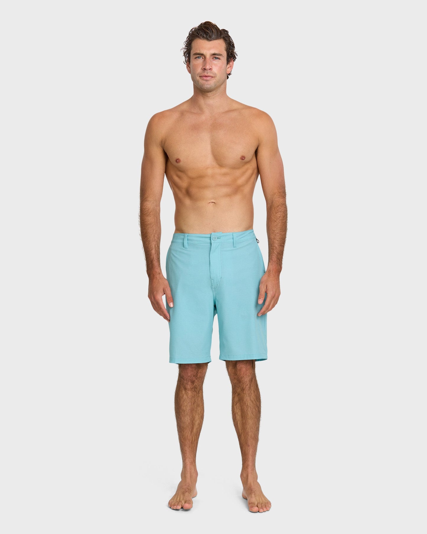 Union Heather 20" Amphibian Hybrid Shorts - Aqua Blue Aqua Blue Quick Silver