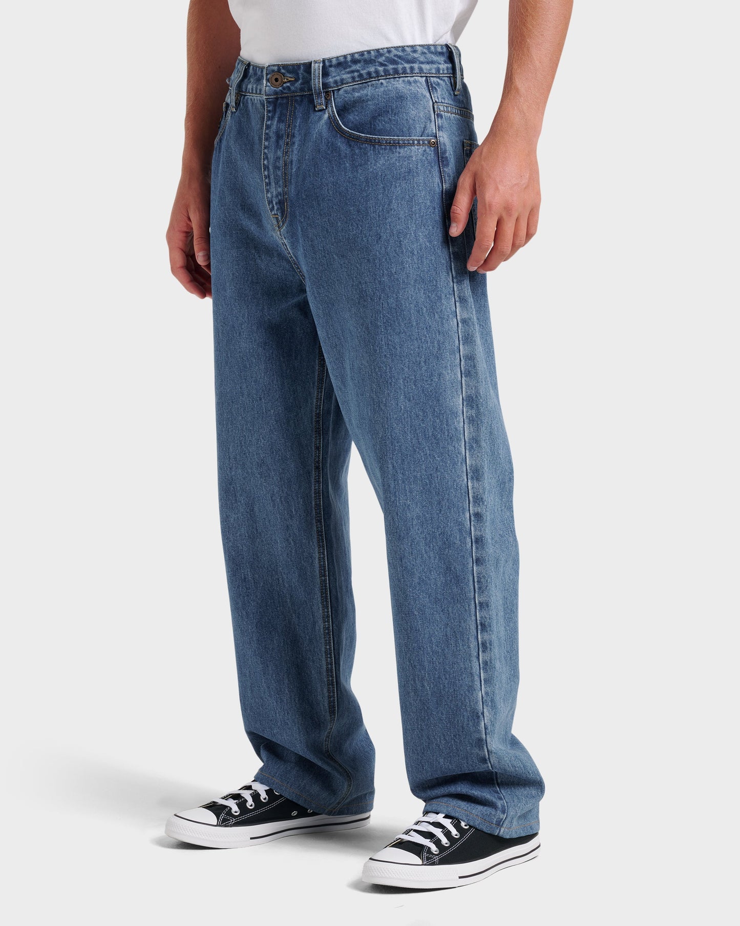 Baggy Denim Pants - Medium Indigo Medium Indigo Quick Silver