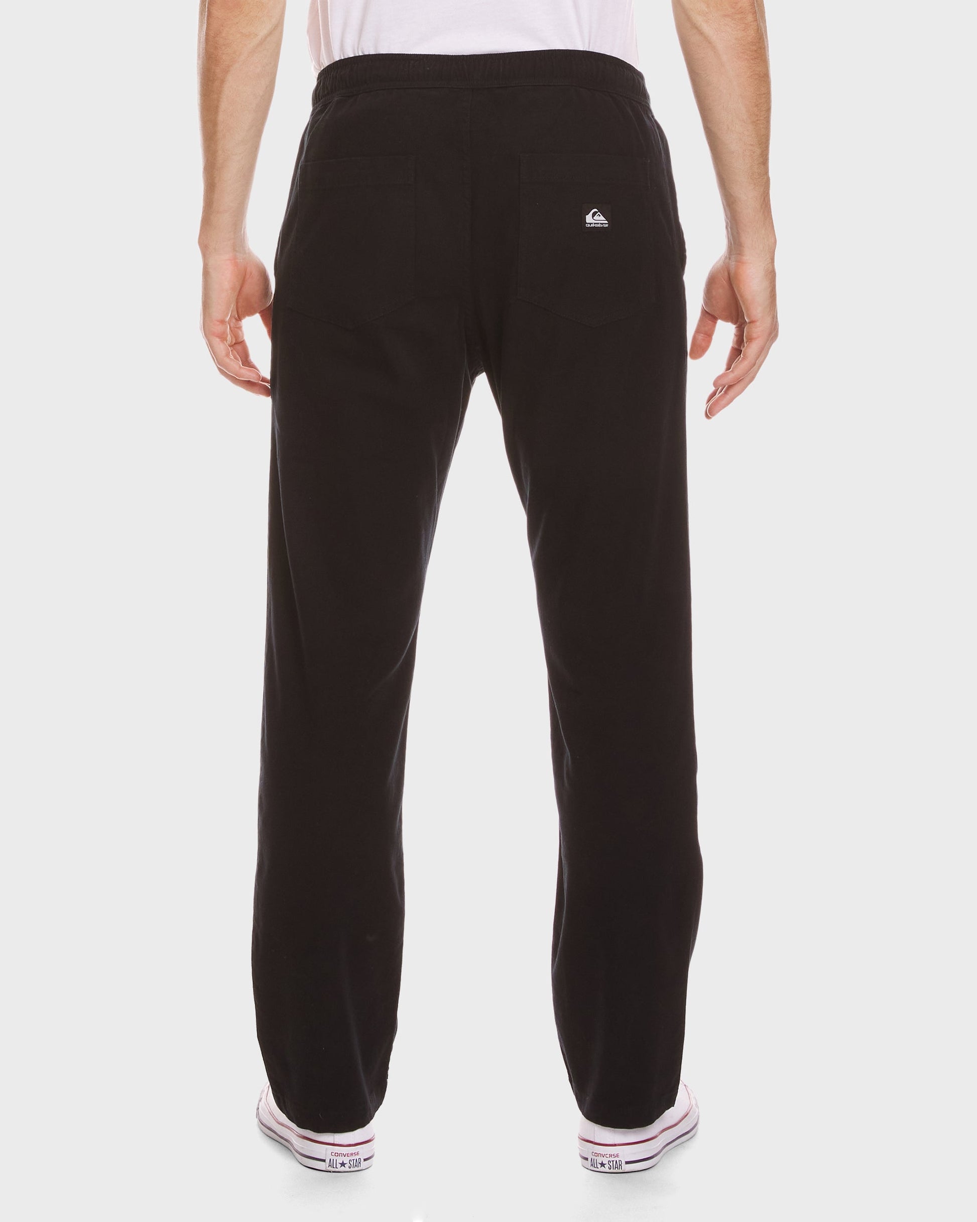 Stretch Canvas Beach Pants - Black Black Quick Silver