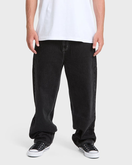 Baggy Denim Pants - Black Wash Black Wash Quick Silver