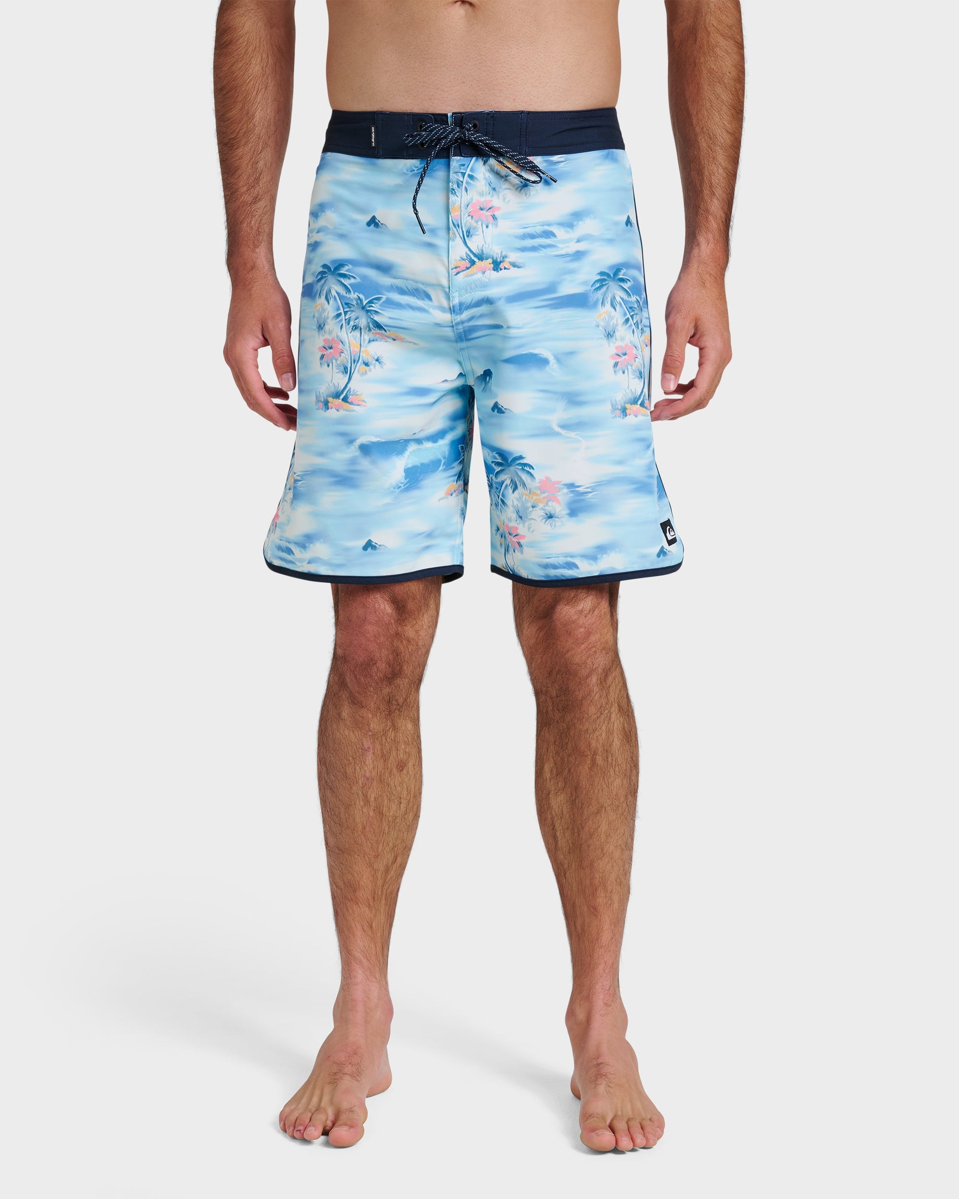 Surfsilk Tropical Surf 19" Boardshorts - Total Eclipse Total Eclipse Quick Silver