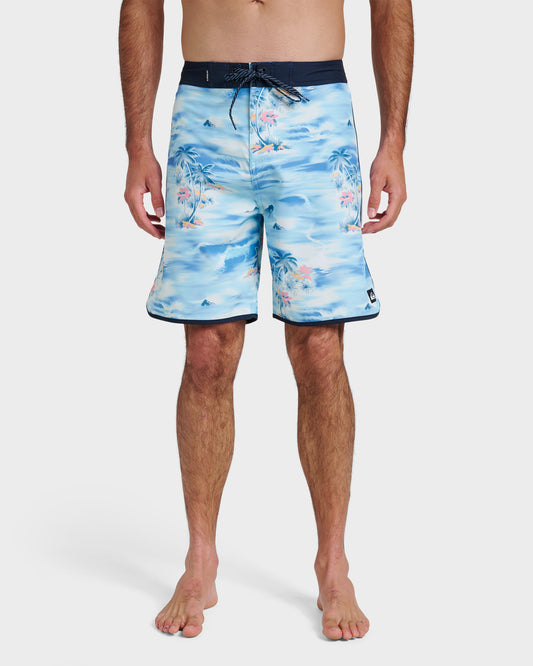 Surfsilk Tropical Surf 19" Boardshorts - Total Eclipse Total Eclipse Quick Silver