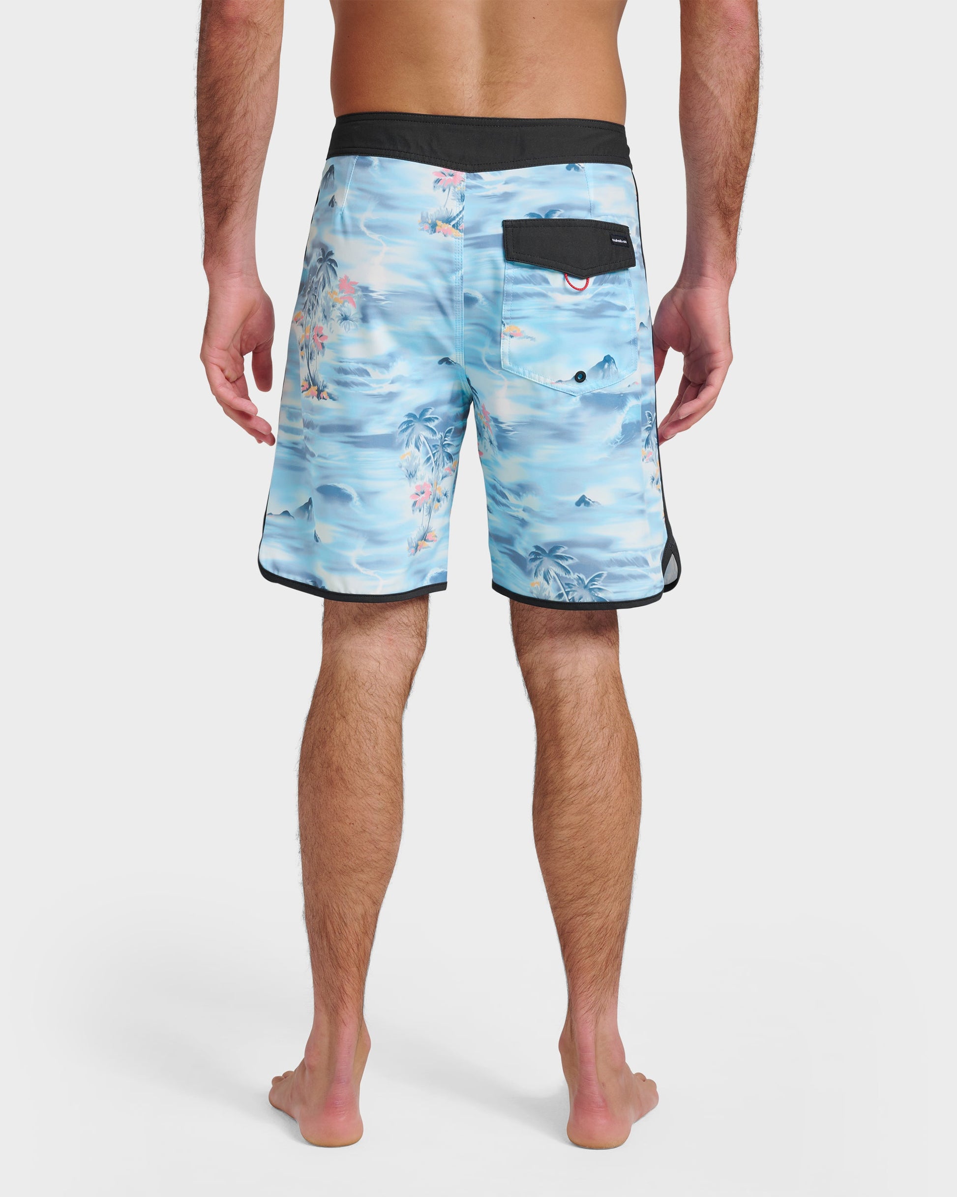Surfsilk Tropical Surf 19" Boardshorts - Total Eclipse Total Eclipse Quick Silver
