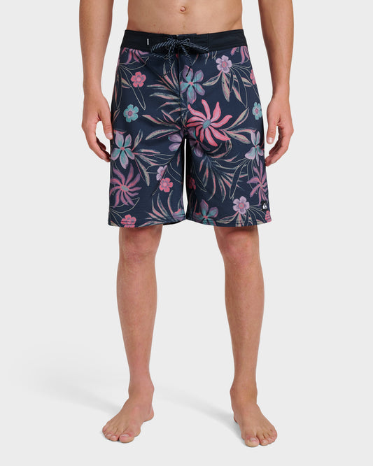 Highline Straight Leg 19" Boardshorts - Total Eclipse Total Eclipse Quick Silver