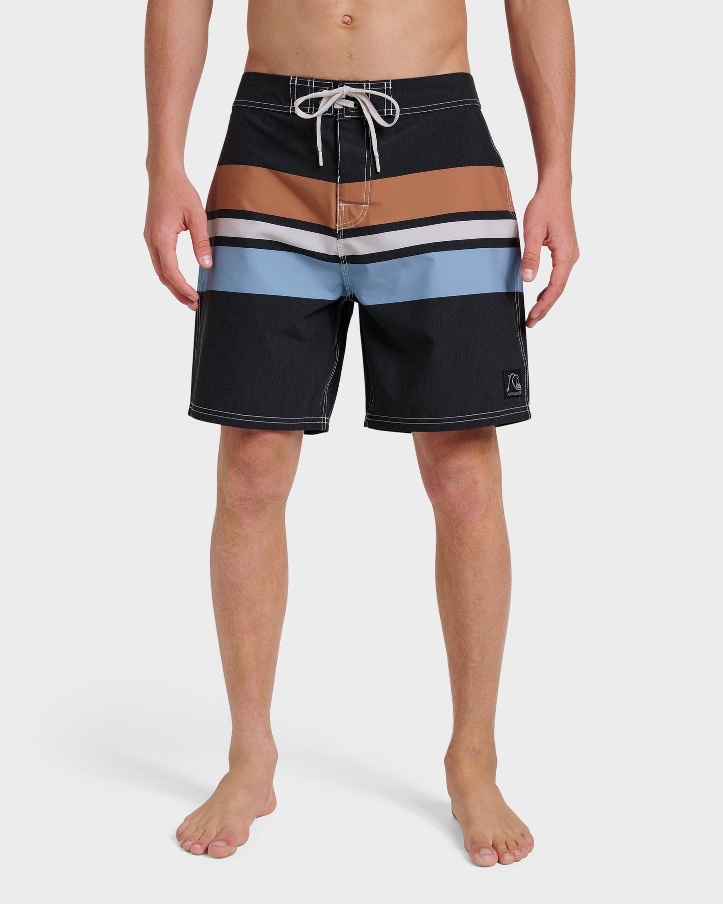 Original Straight Leg 18" Boardshorts - Black Black Quick Silver