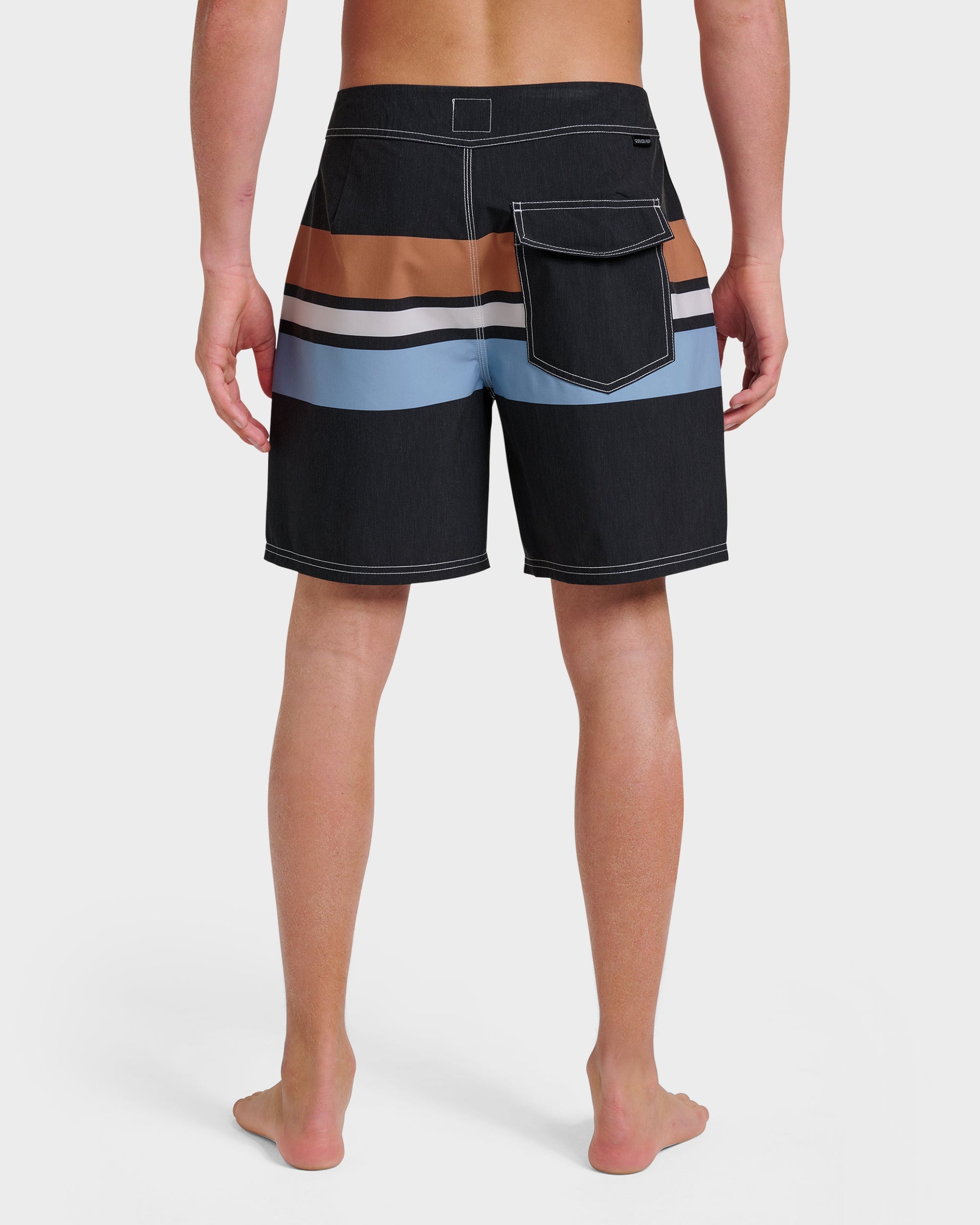 Original Straight Leg 18" Boardshorts - Black Black Quick Silver