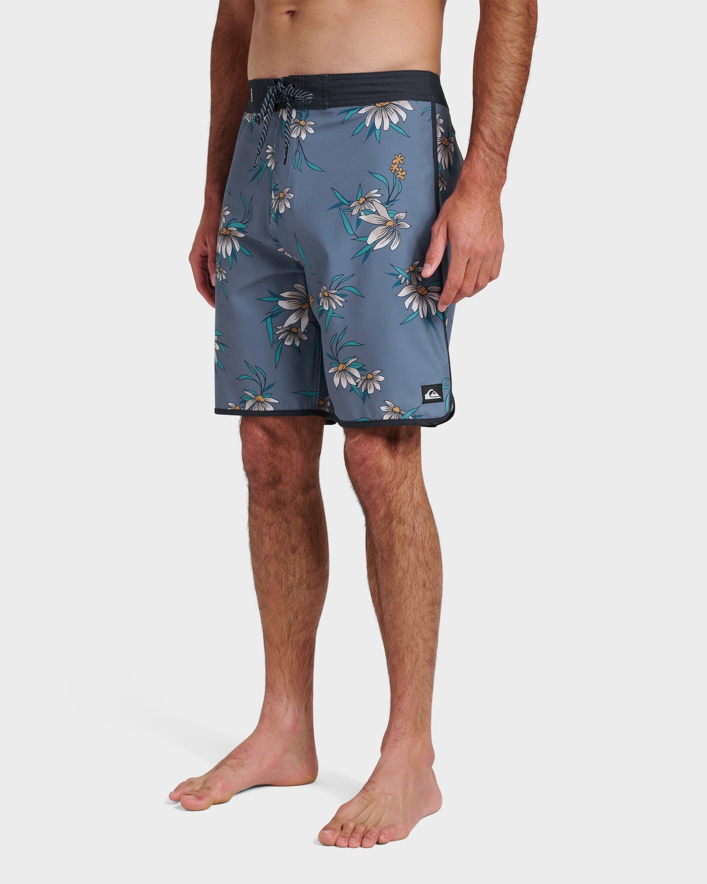 Surfsilk Costal Flora 19" Boardshorts - China Blue China Blue Quick Silver