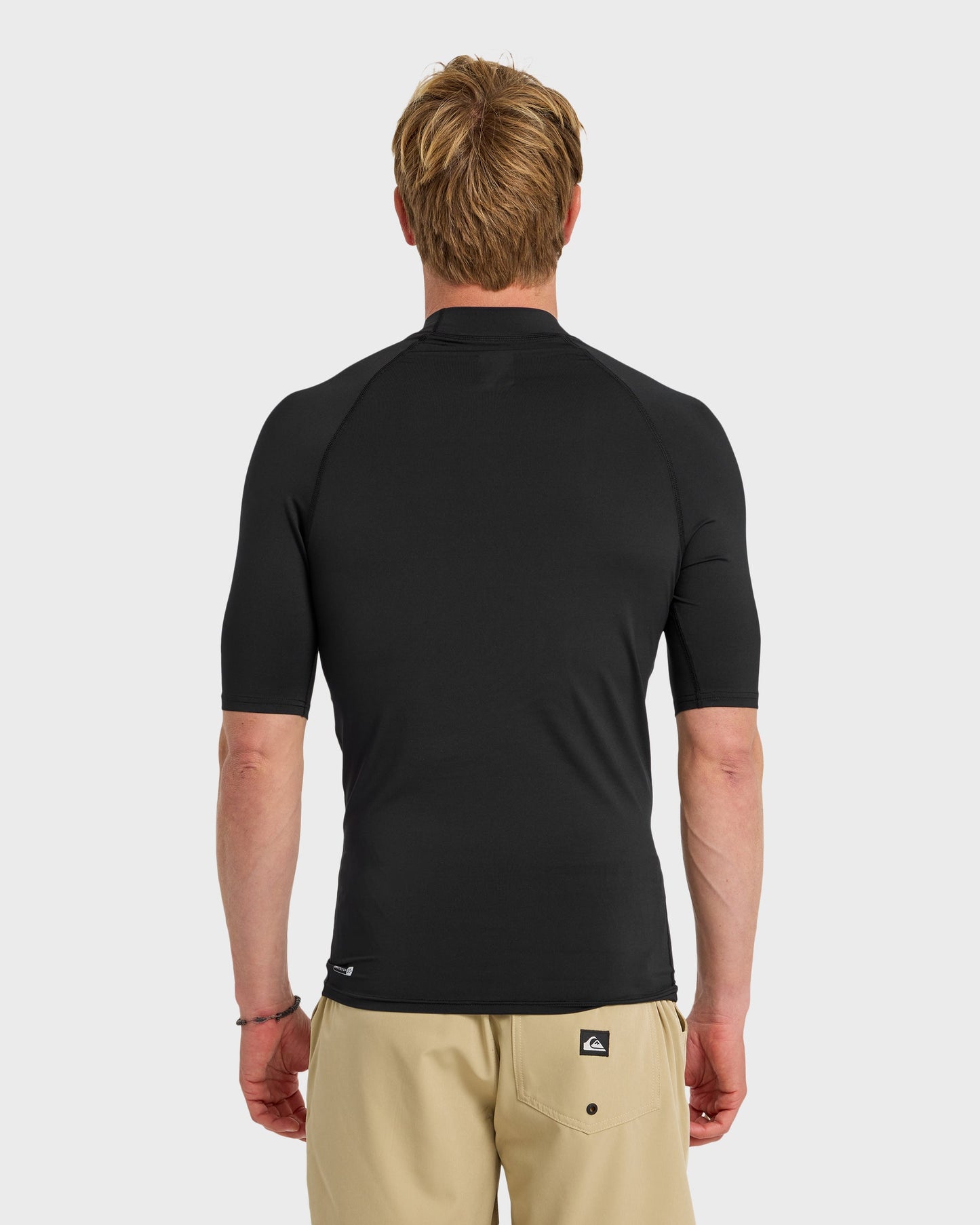 Everyday UPF 50 Short Sleeve Rashguard - Black Black Quick Silver