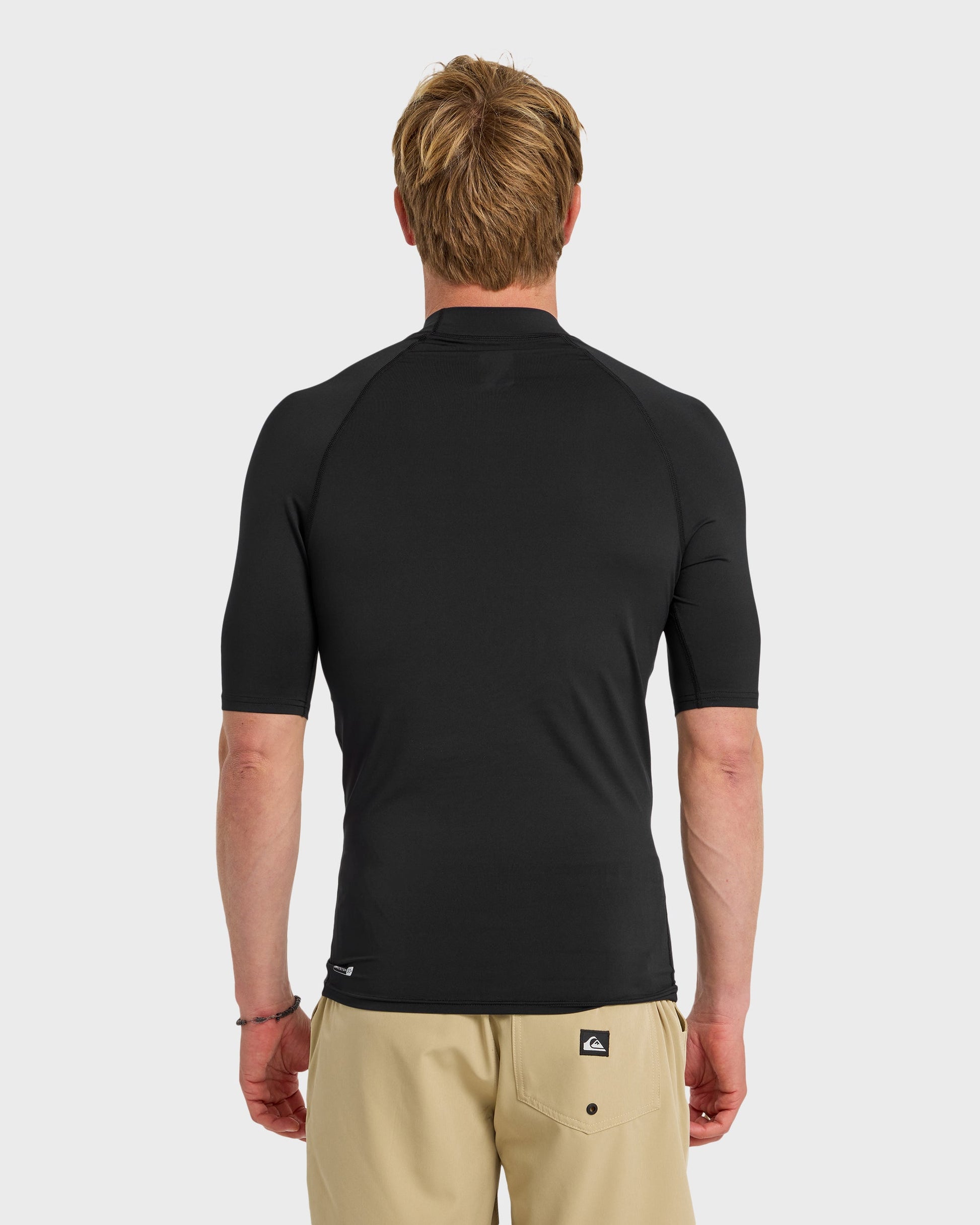 Everyday UPF 50 Short Sleeve Rashguard - Black Black Quick Silver