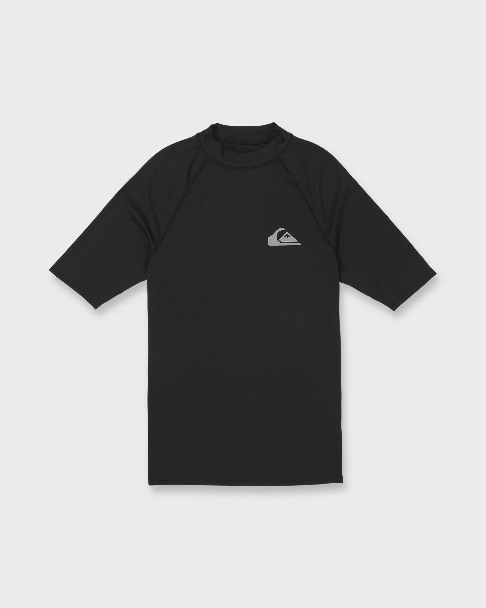 Everyday UPF 50 Short Sleeve Rashguard - Black Black Quick Silver