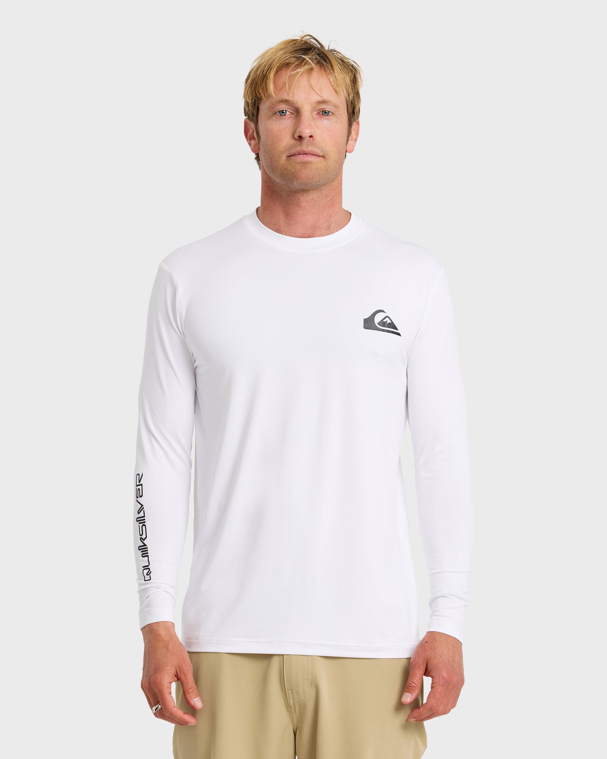 Everyday Long Sleeve Surf Tee - White White Quick Silver