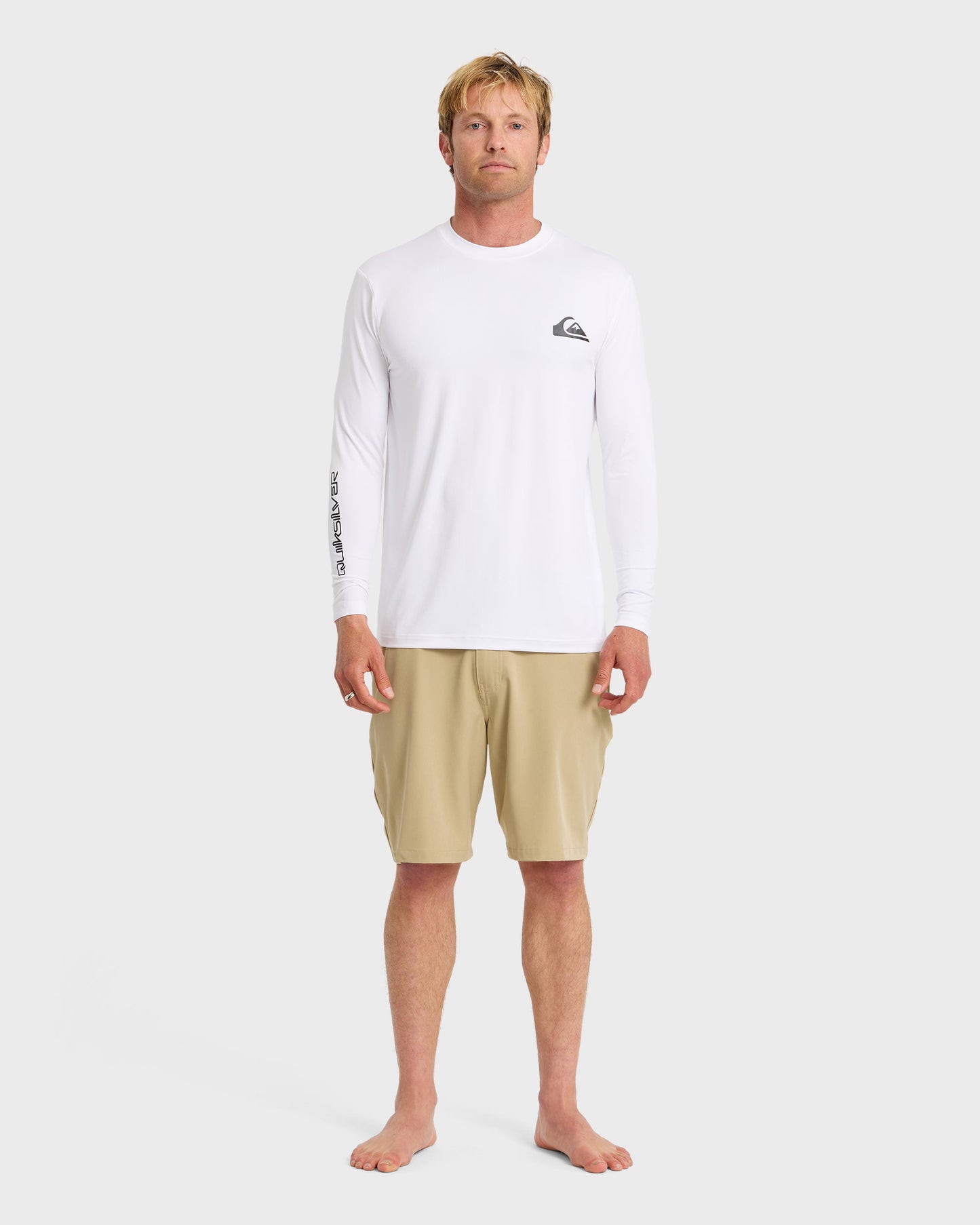 Everyday Long Sleeve Surf Tee - White White Quick Silver